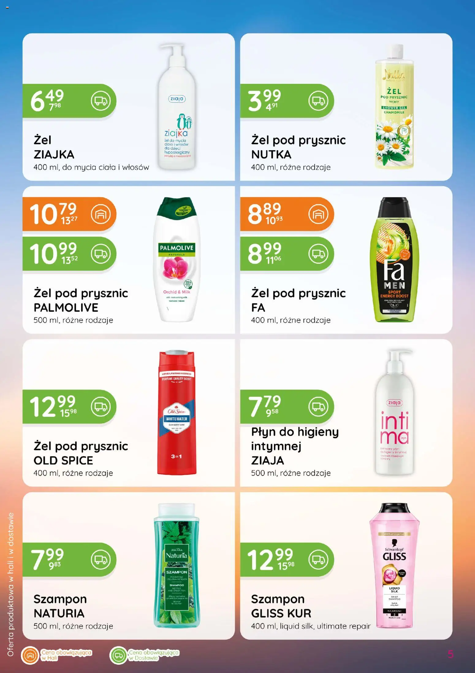 Eurocash gazetka - Katalog Chemiczny od 03.09.2026 | Strona: 5 | Produkty: Prysznic, Szampon, Żel pod prysznic, Płyn do higieny intymnej