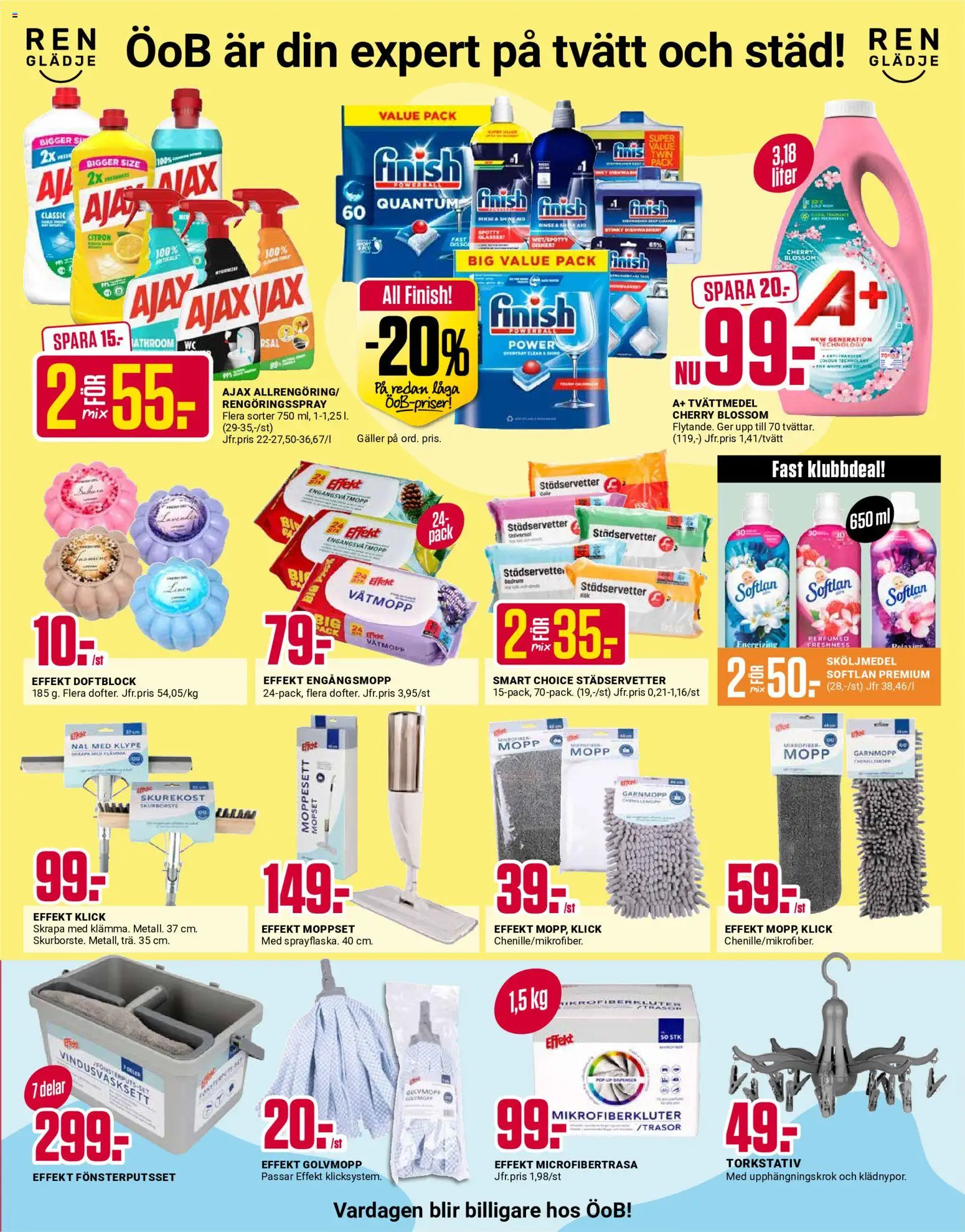 ÖoB reklamblad aktuell från 01.06.2026 | Sida: 3 | Produkter: Tvättmedel, Galler, Citron, Skurborste