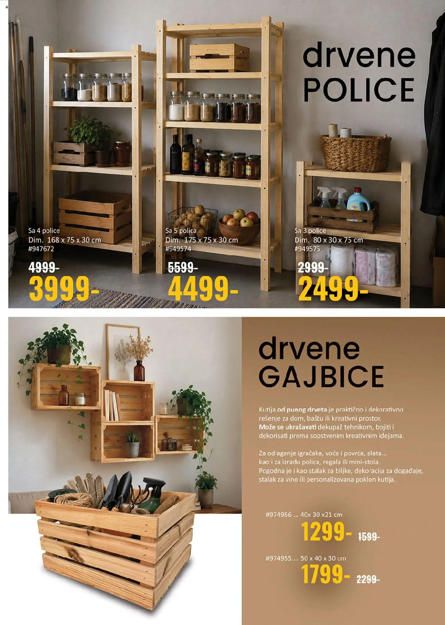 Uradi Sam katalog - važi od 13.08.2026 | Strana: 7 | Proizvode: Dekoracija, Polica, Kutija, Vino