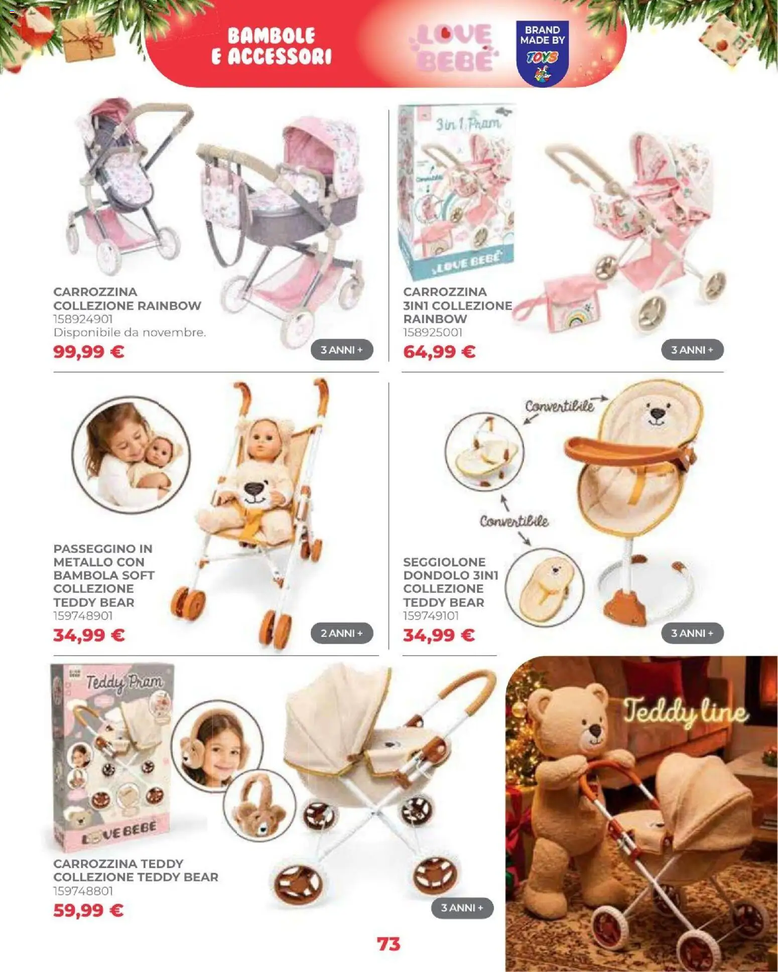 Volantino Toys Center del 16/10/2026 | Pagina: 75 | Prodotti: Dondolo, Passeggino, Bambola