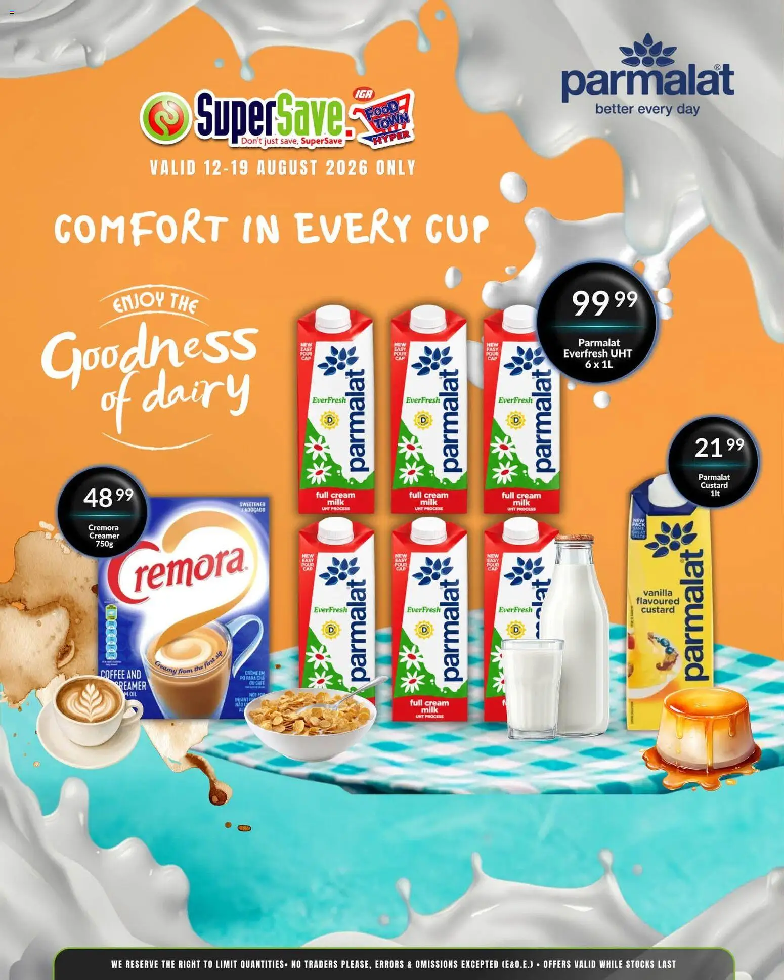 New Super Save catalogue – valid from 12/08/2026 | Page: 5 | Products: Creamer, Oil, Coffee, Cream