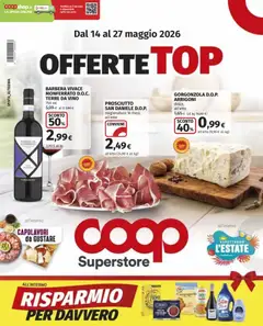 Anteprima del volantino COOP volantino Superstore Offerte Top Cassano d'Adda valido a partire dal 14.05.2026