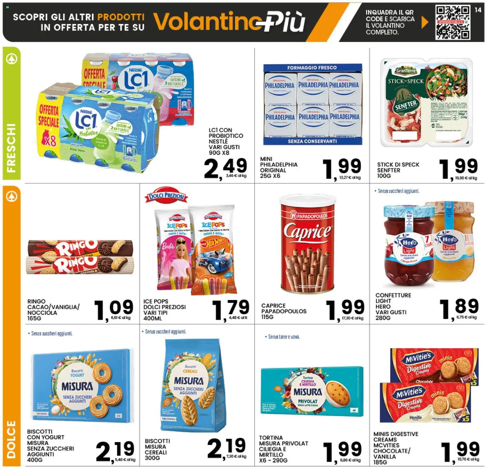Volantino Interspar del 20/07/2026 | Pagina: 14 | Prodotti: Tè, Formaggio, Albicocche, Aloe vera