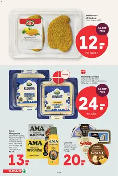 Spar - Tilbudsavis uge 25 - 26 gyldig fra 12.06.2026 | Side: 4 | Produkter: Mælk, Rapsolie, Margarine, Skiveost