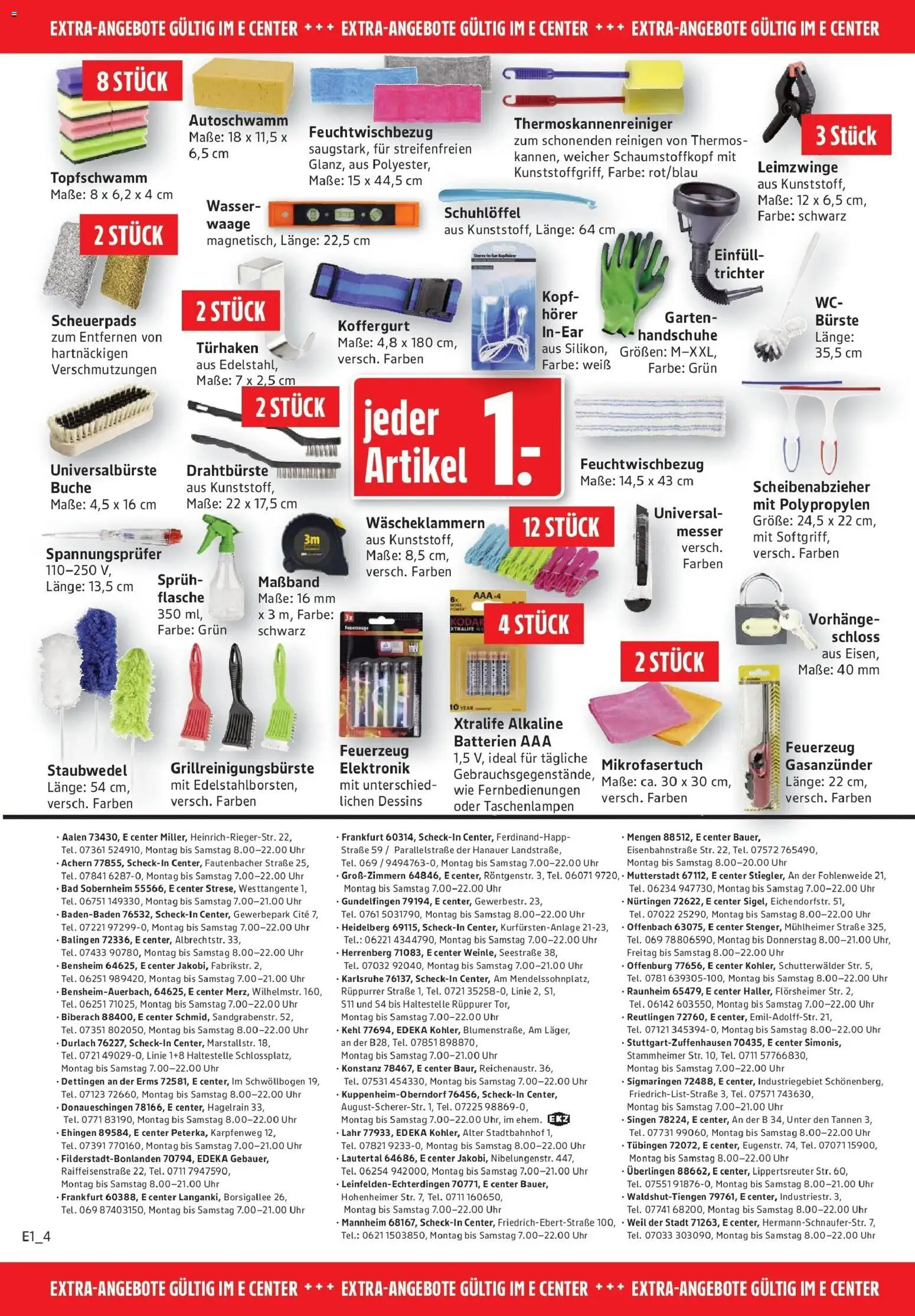 Edeka Prospekt Filderstadt-Bonlanden (ab 17.08.2026) » Angebote Online | Seite: 32 | Produkte: Batterien, Bad, Handschuhe, Uhr