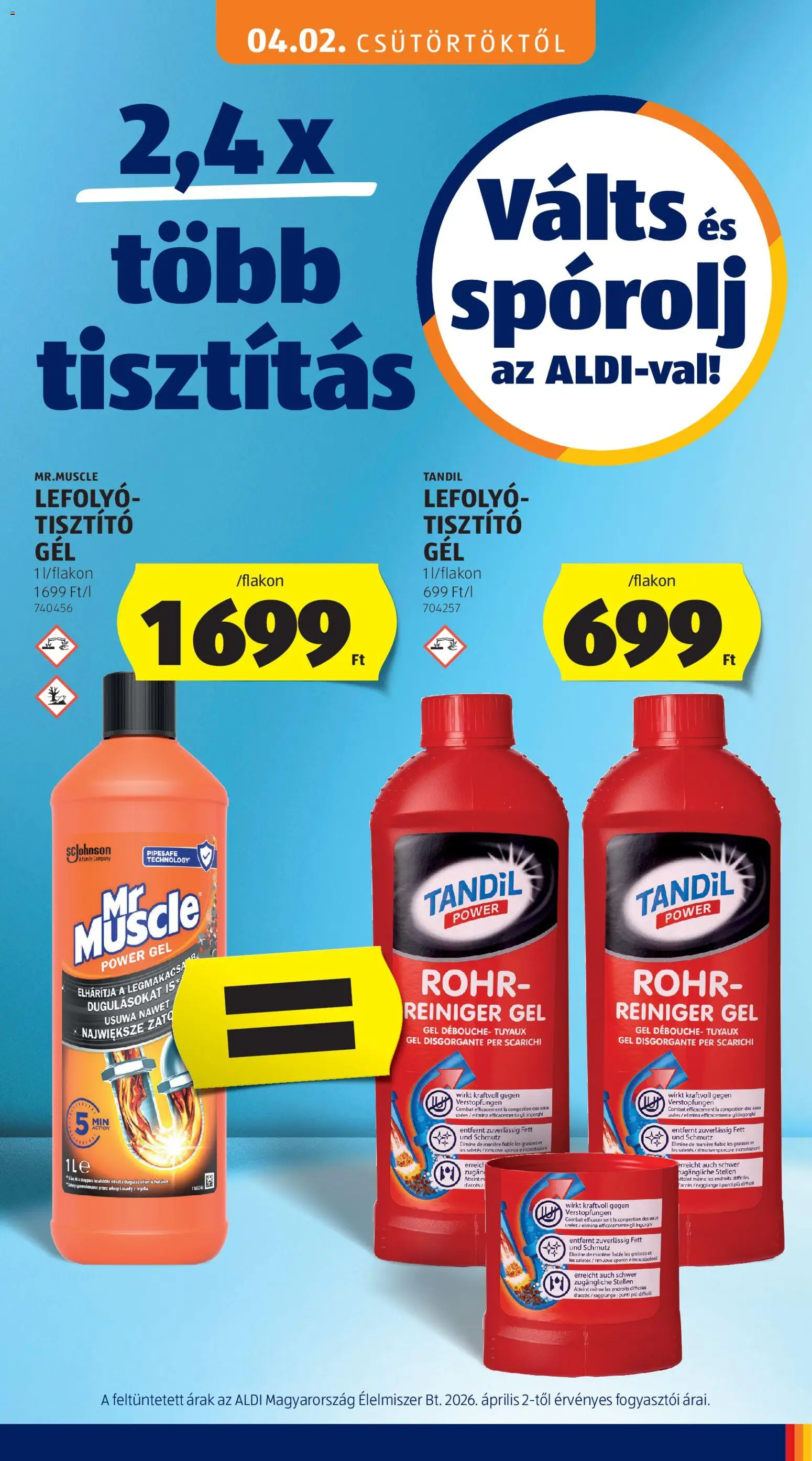 Aldi akciós ujság - amely érvényes a következő dátumtól: 2026.04.02. | Oldal: 21 | Termékek: Szappan