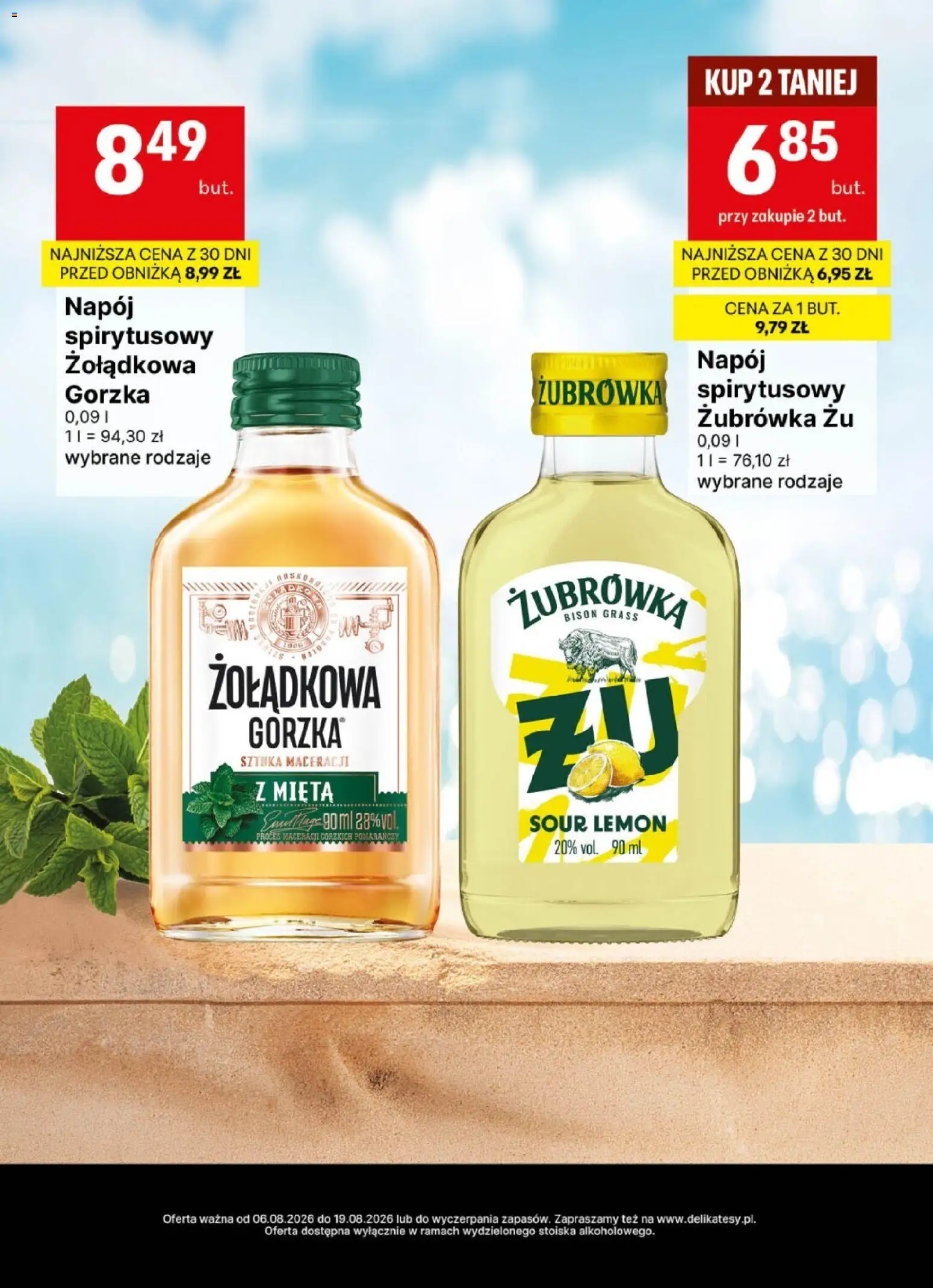 Delikatesy Centrum gazetka - DeliBarek od 06.08.2026 | Strona: 12 | Produkty: Mięta, Żubrówka