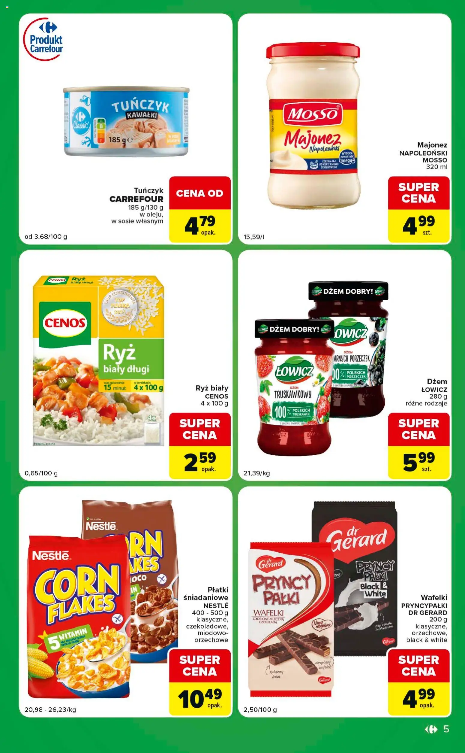 Carrefour gazetka - Express od 01.09.2026 | Strona: 5 | Produkty: Ryż biały, Dżem, Wafelki, Ryż