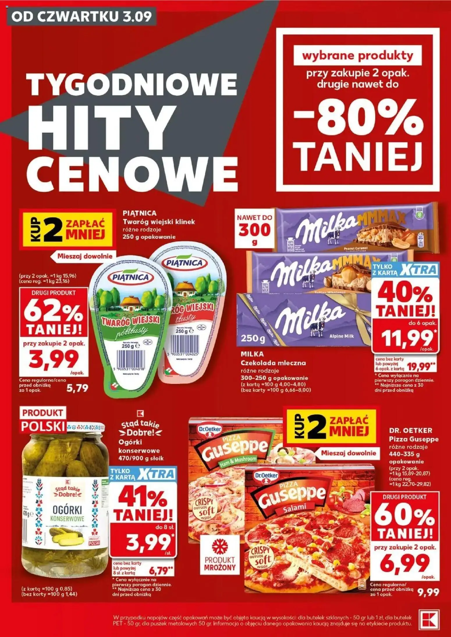 Kaufland gazetka - Super sobota od 05.09.2026 - od jutra PDF | Strona: 6 | Produkty: Karta, Milka, Ogórki, Twaróg