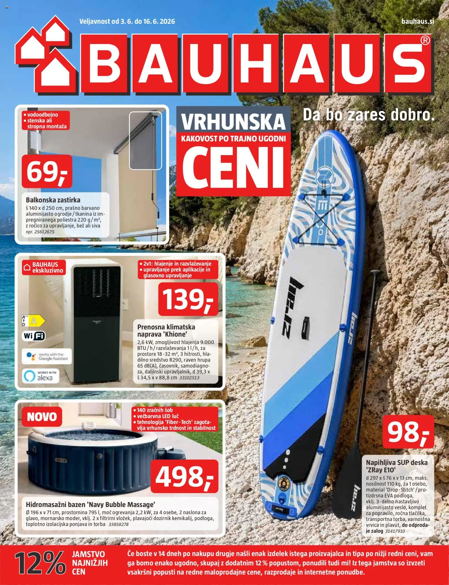 Novi Bauhaus katalog ponudbe – veljaven od 03.06.2026 | Stran: 1 | Izdelki: Sup, Torba, Zastirka, Balkonska zastirka