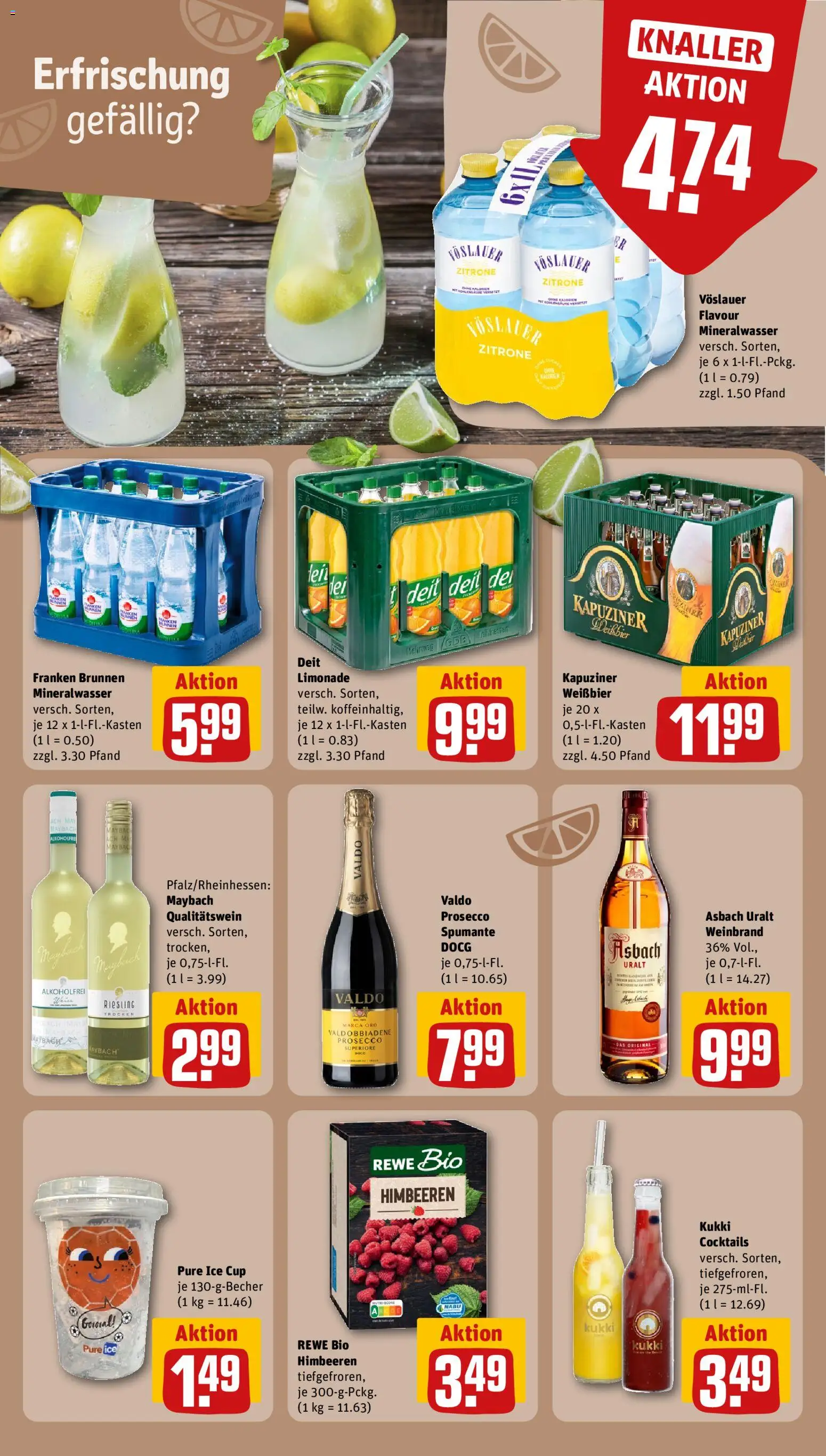 {H1} | Pagina: 19 | Producten: Limonade, Cocktails, Prosecco