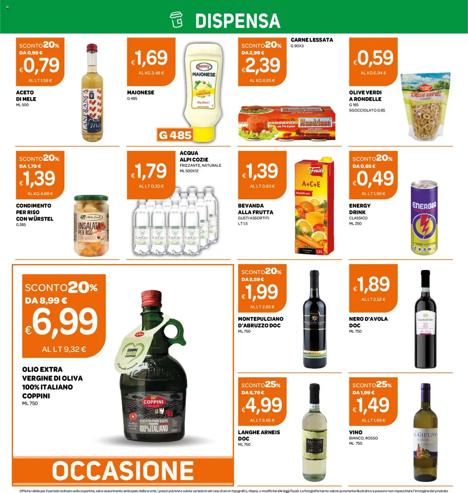 Volantino Ekom del 02.06.2026 | Pagina: 4 | Prodotti: Frutta, Maionese, Olive, Aceto