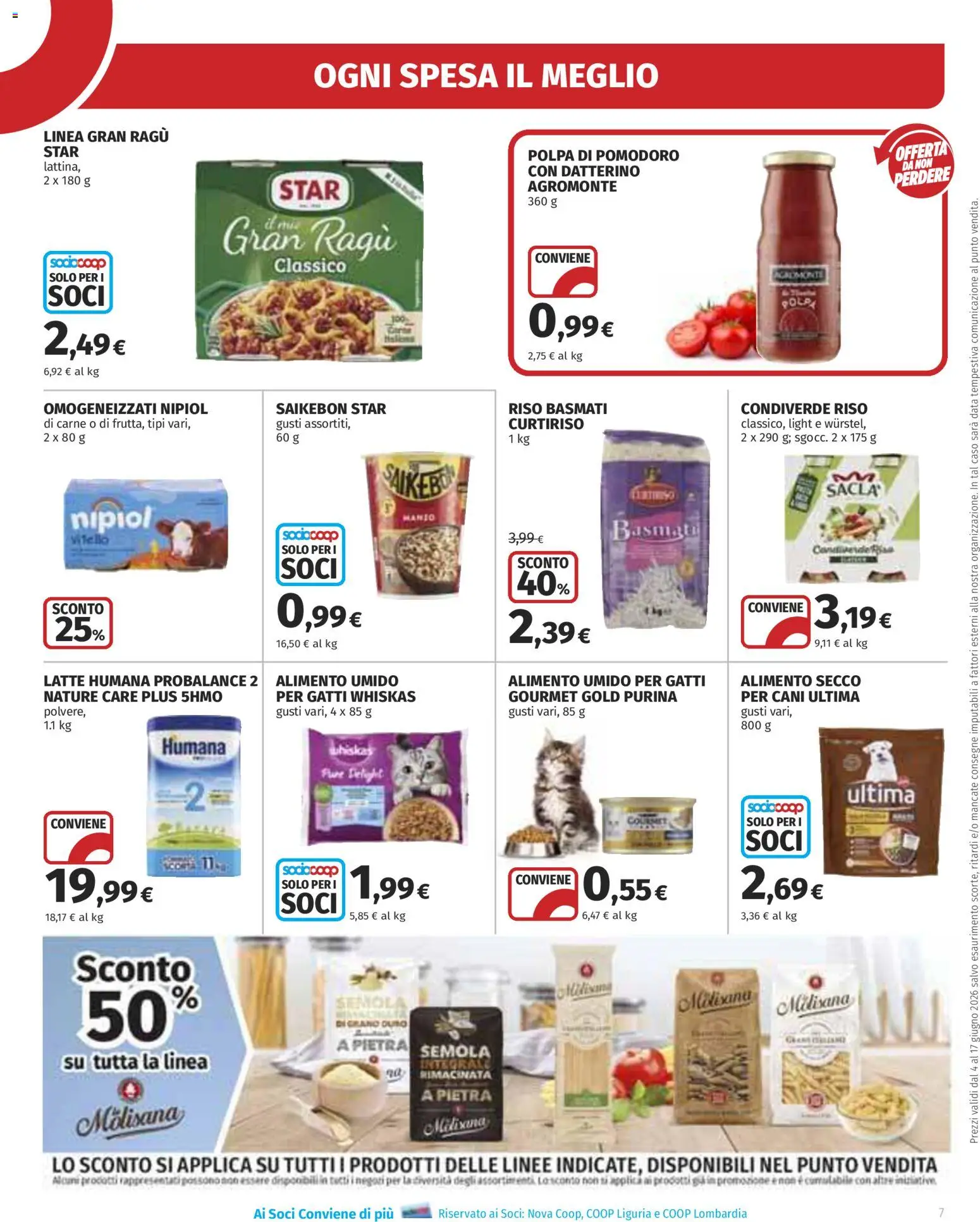 Volantino Ipercoop del 04.06.2026 | Pagina: 7 | Prodotti: Riso Basmati, Riso, Manzo, Ragú