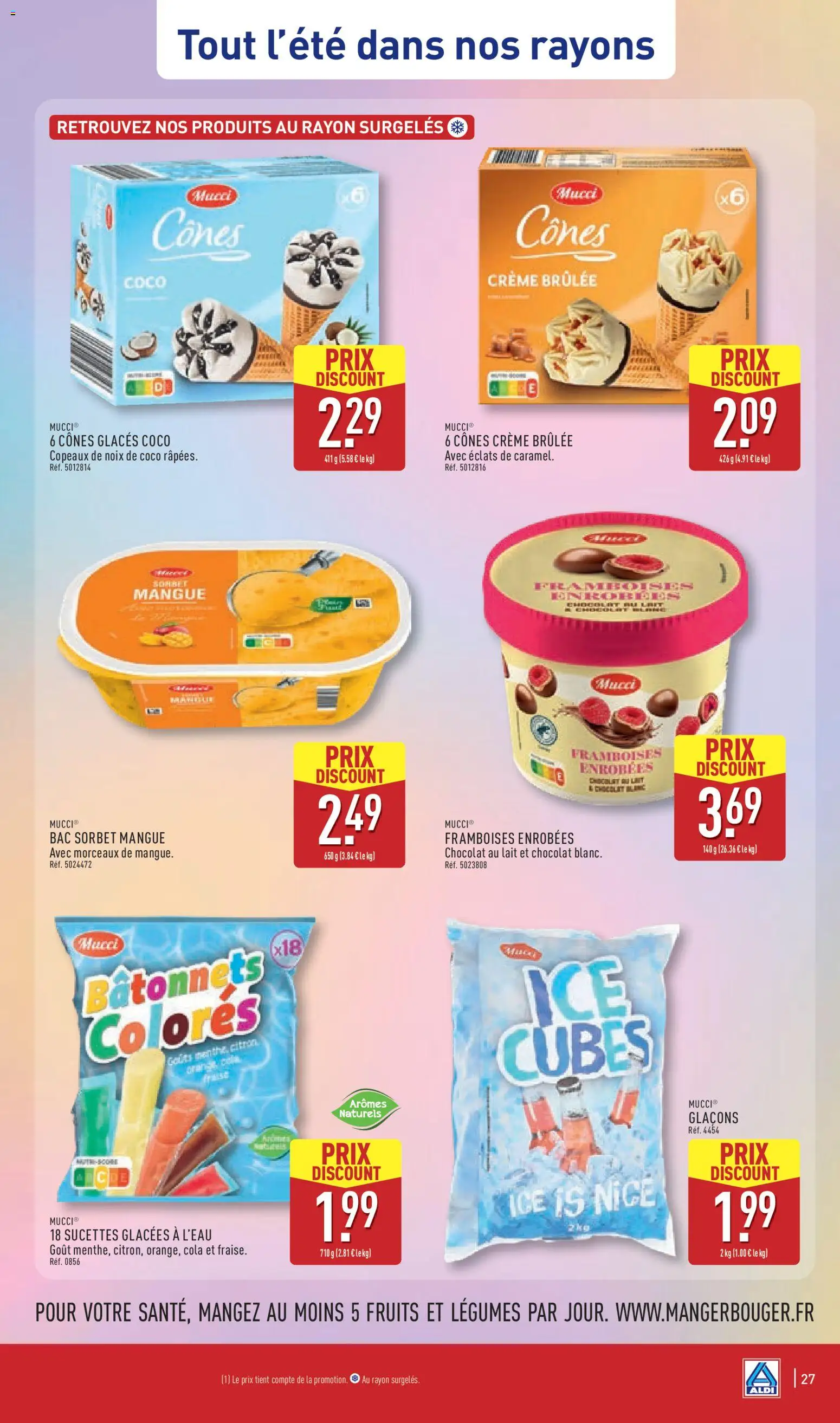 {H1} | Page: 29 | Produits: Mangue, Noix de coco, Fruits, Chocolat