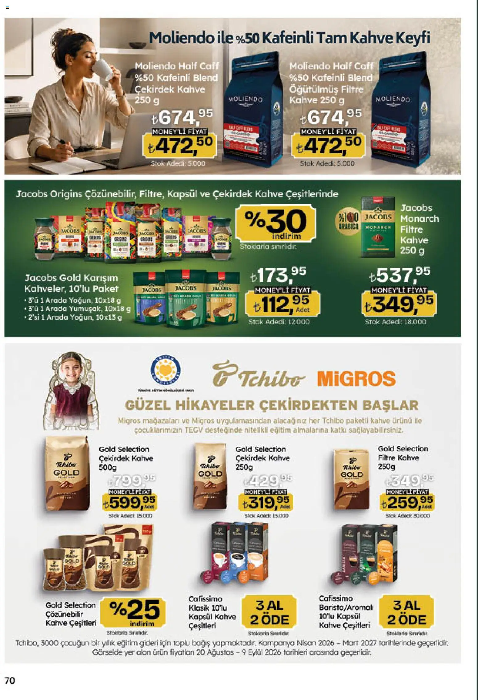 Migros aktüel ürünler kataloğu yayımlandı! Bu hafta 20 Ağustos 2026 - 09 Eylül 2026 günü Migros indirimli ürünleri