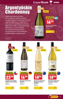 Náhled letáku Biedronka Polsko leták - Czas na toast od 05.10.2026 | Strana: 13 | Produkty: Gewürztraminer, Cabernet Sauvignon, Riesling