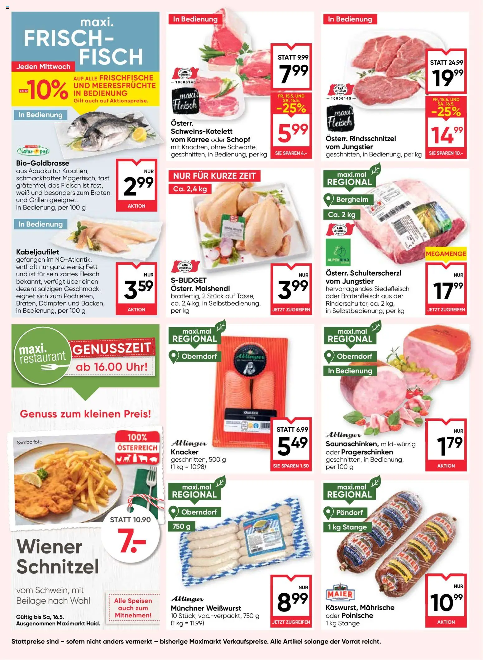 Maximarkt Flugblatt gültig ab 13.05.2026 | Seite: 8 | Produkte: Meeresfrüchte, Uhr, Fisch