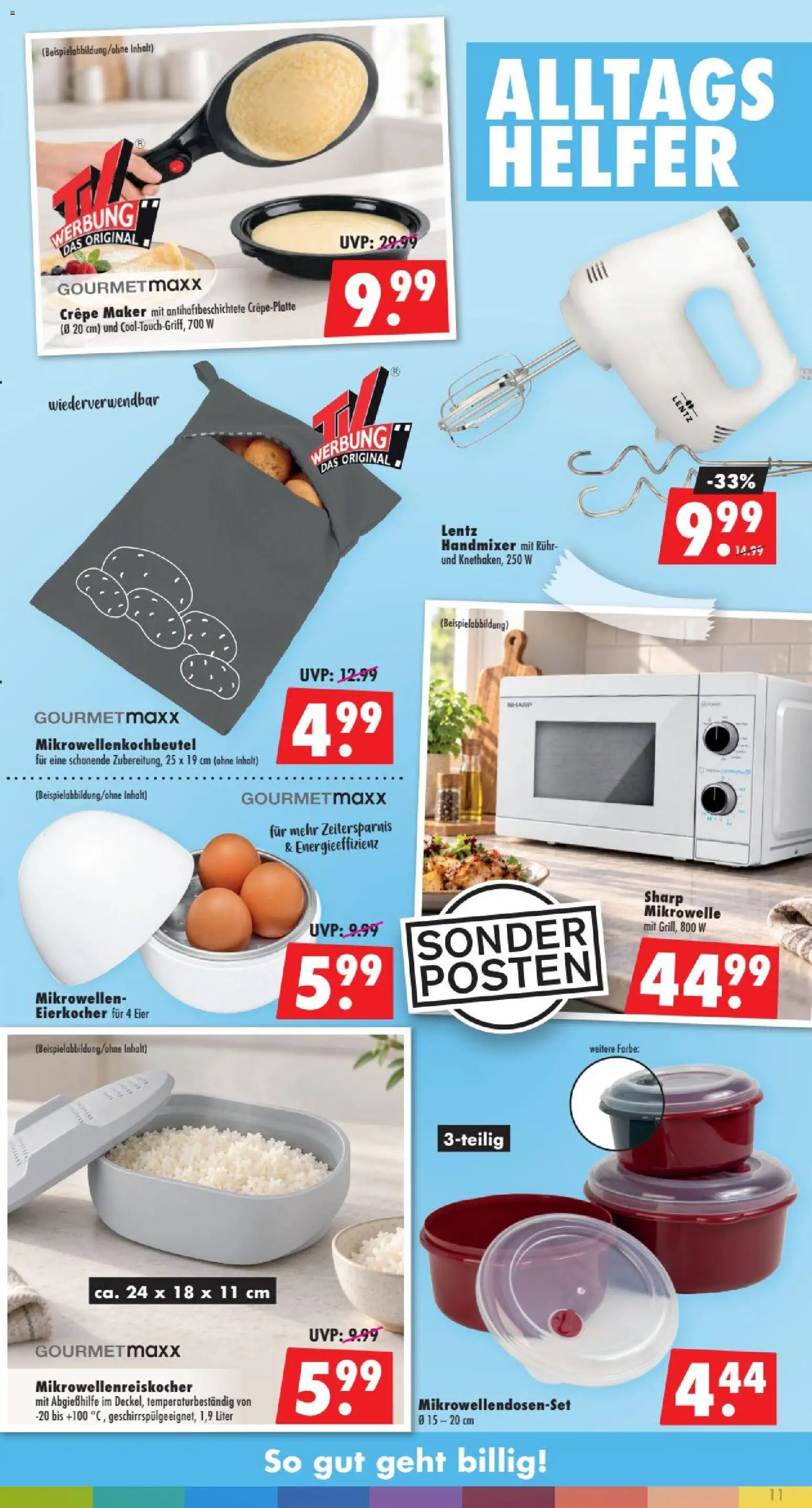 Mäc Geiz Prospekt – gültig ab 12.10.2026 | Seite: 11 | Produkte: Mikrowelle, Eier, Handmixer, Eierkocher