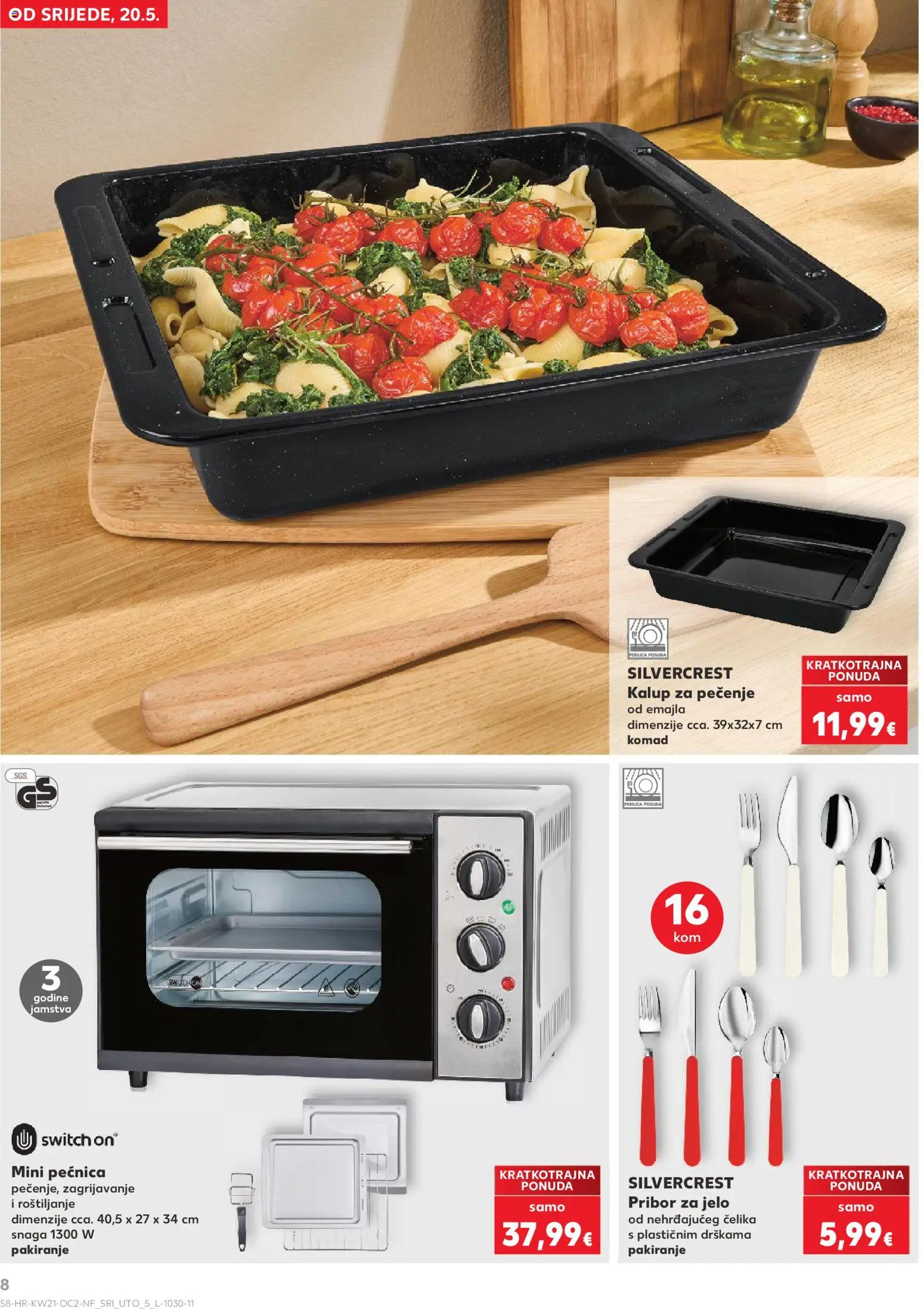 Kaufland katalog | vrijedi od 20.05.2026 | Stranica: 8 | Proizvodi: Perilica posuđa, Pribor za jelo, Pećnica