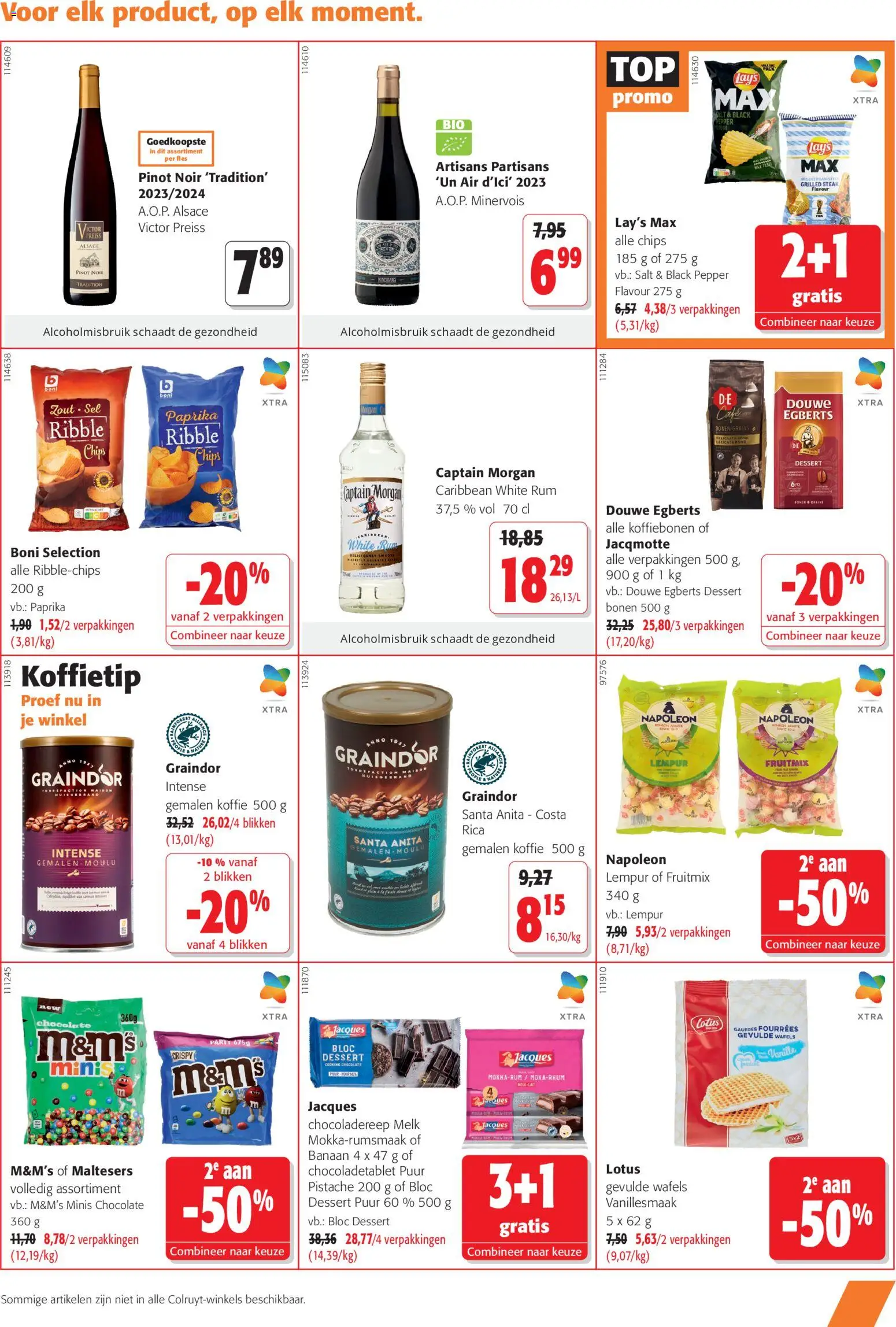 {H1} | Pagina: 5 | Producten: Fles, Chocoladereep, Csirkecombfile, Rooibos tea
