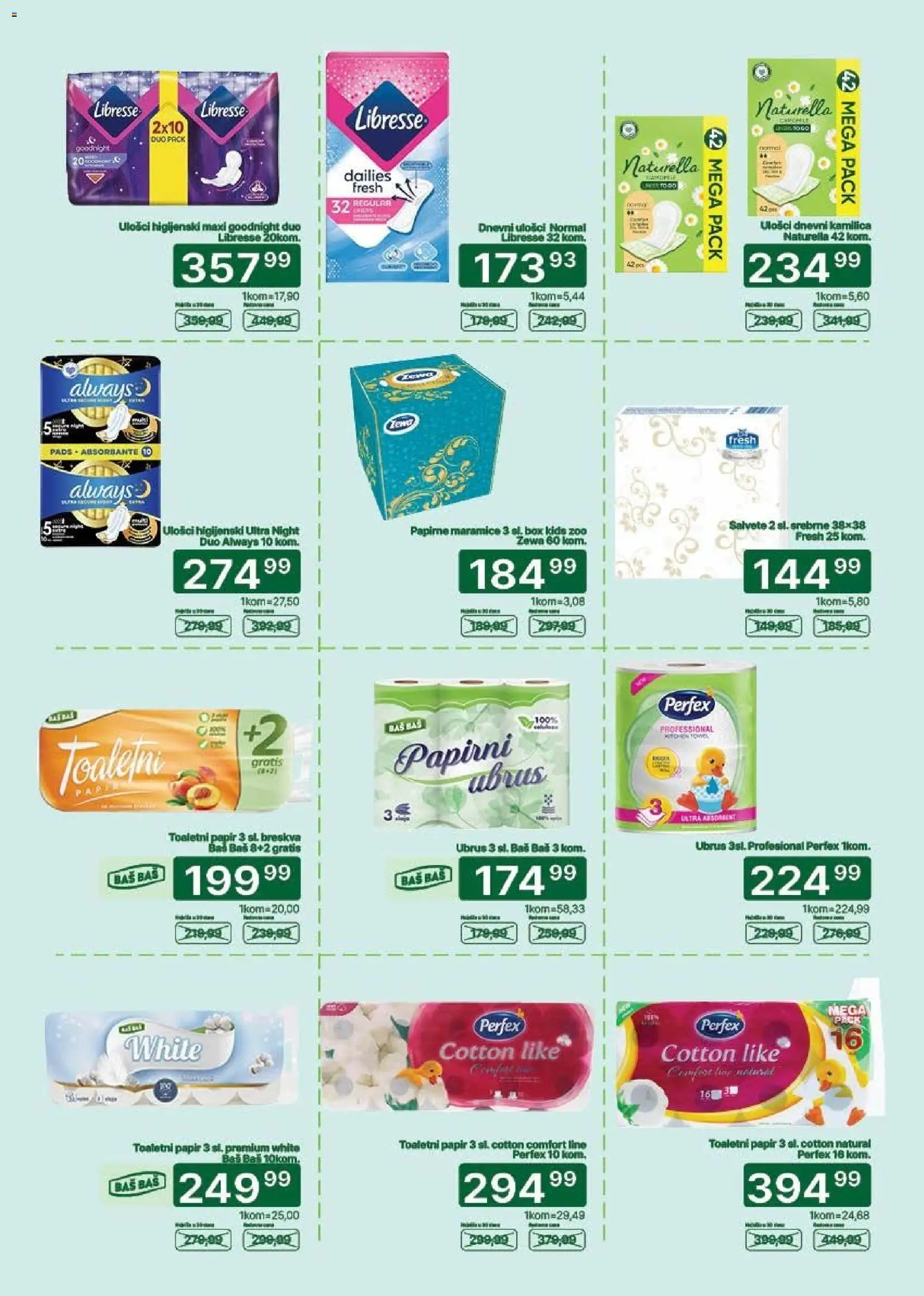 Univerexport katalog - važi od 25.05.2026 | Strana: 30 | Proizvode: PC, Salvete, Ubrus, Breskva