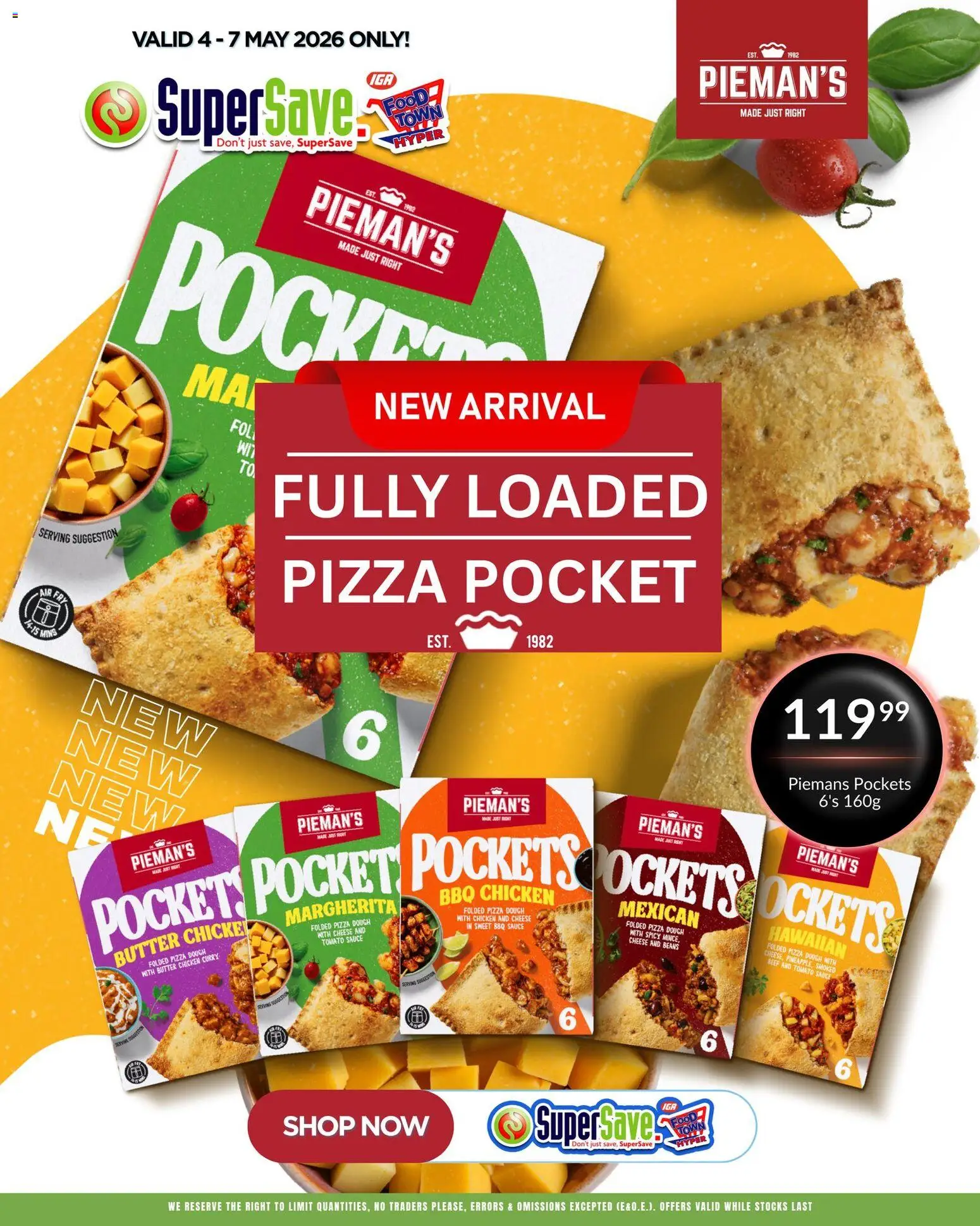 New Super Save catalogue – valid from 04.05.2026 | Page: 28 | Products: Butter, Pizza, Beef, Sauce