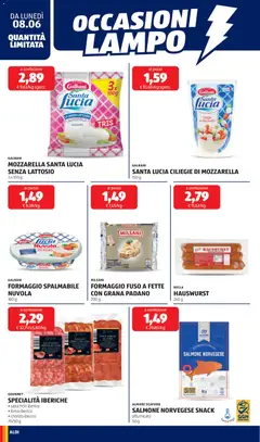 Anteprima del volantino FORMAGGIO FUSO A FETTE CON GRANA PADANO, Sliced processed cheese with Grana Padano, 200g. valido a partire dal 08.06.2026 | Pagina: 12