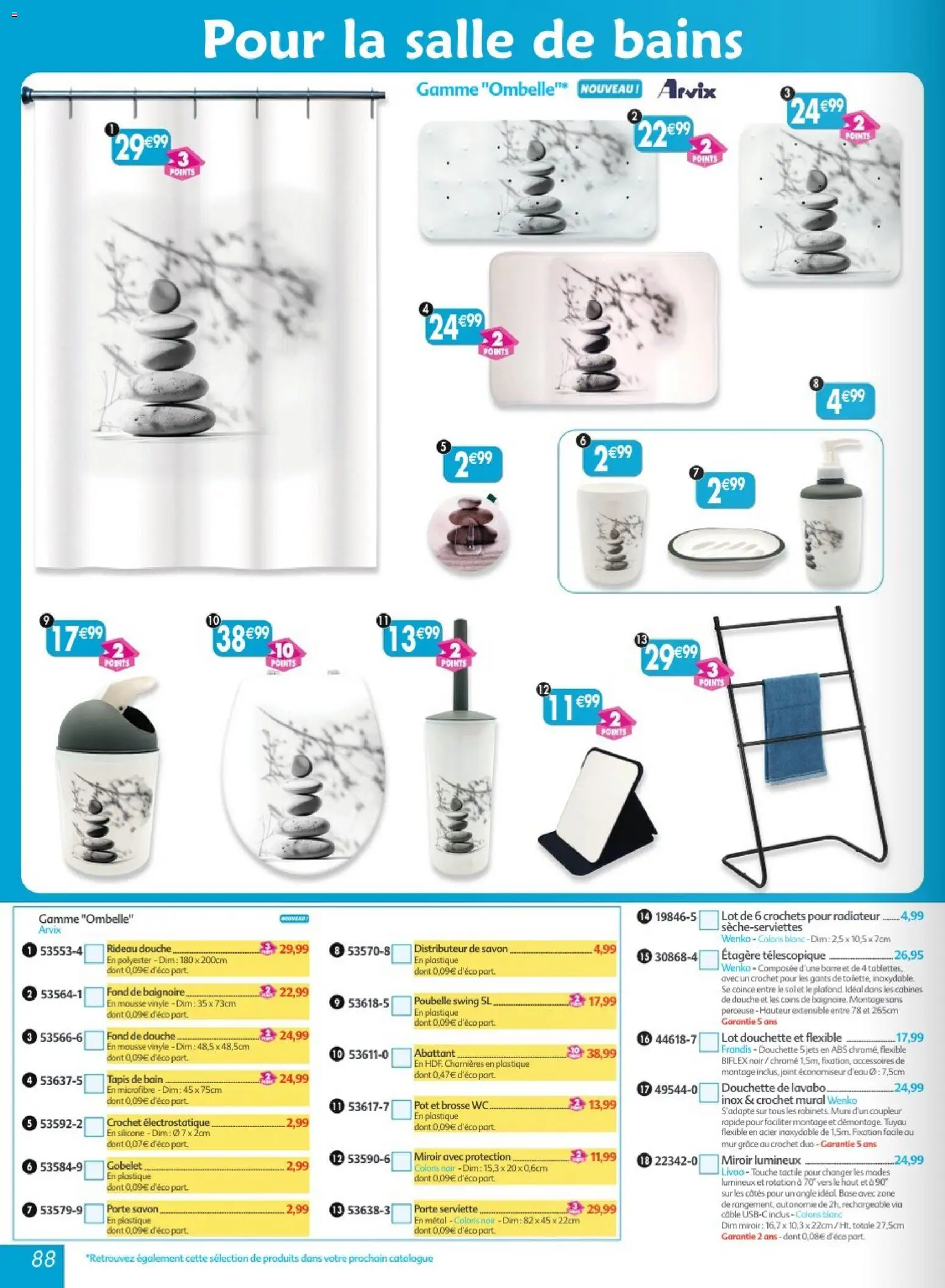 {H1} | Page: 88 | Produits: Base, Mousse, Douche, Gants