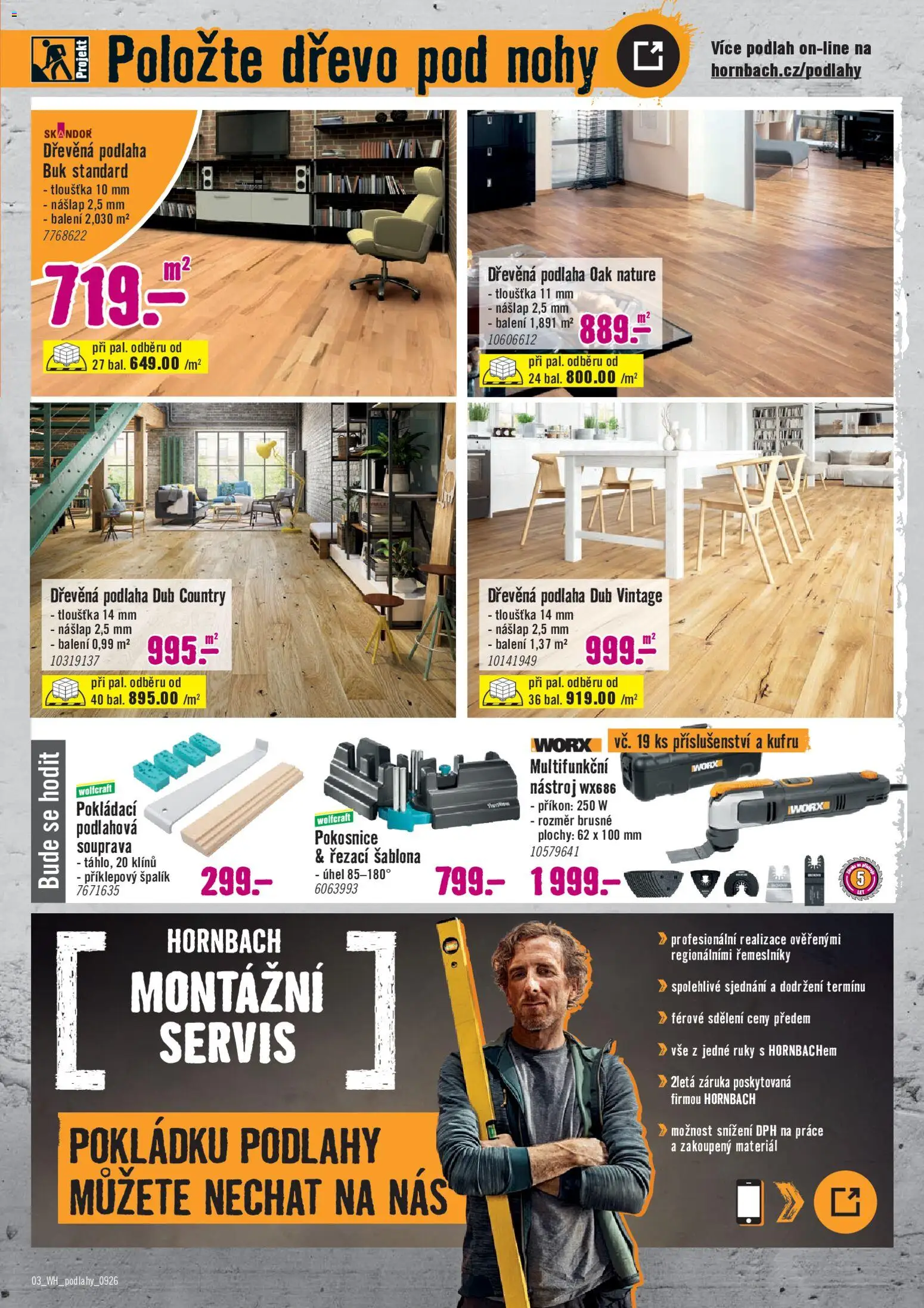 HORNBACH leták - Podlahy od 02.09.2026 | Strana: 3 | Produkty: Šablona