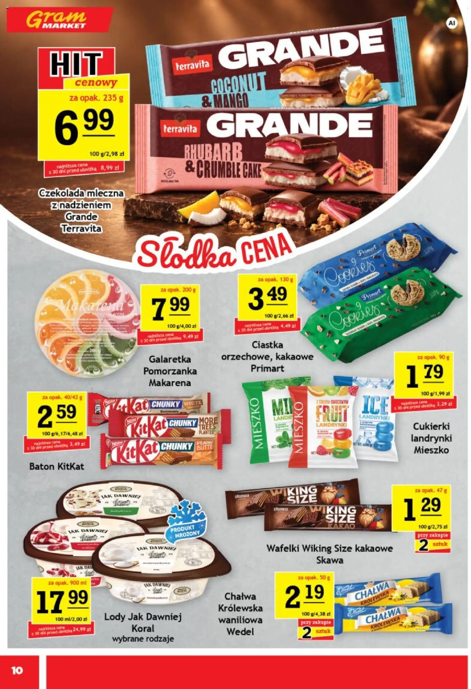 Gram Market gazetka od 30.09.2026 | Strona: 10 | Produkty: Galaretka, Czekolada mleczna, Wafelki, Czekolada