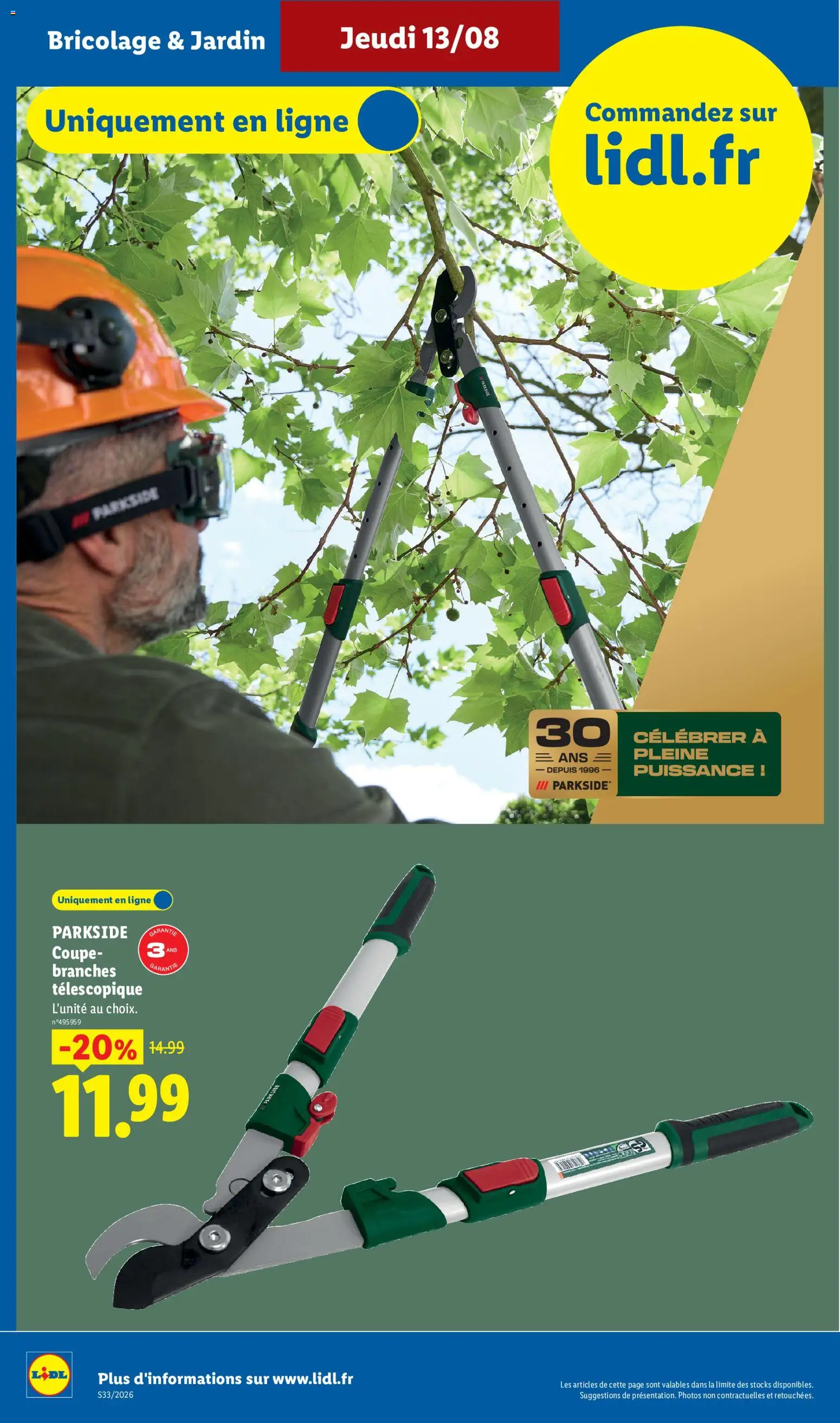 {H1} | Page: 10 | Produits: Bricolage, Parkside, Coupe branches