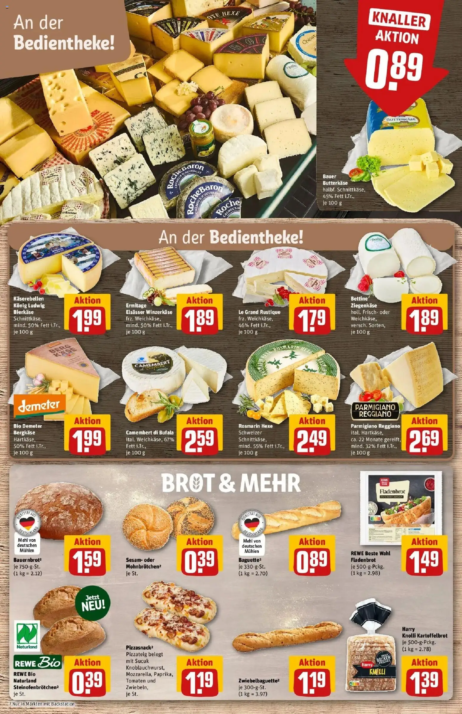 REWE Prospekt ab 03.08.2026 zum Blättern » Angebote | Seite: 13 | Produkte: Käse, Ziegenkäse, Tomaten, Camembert