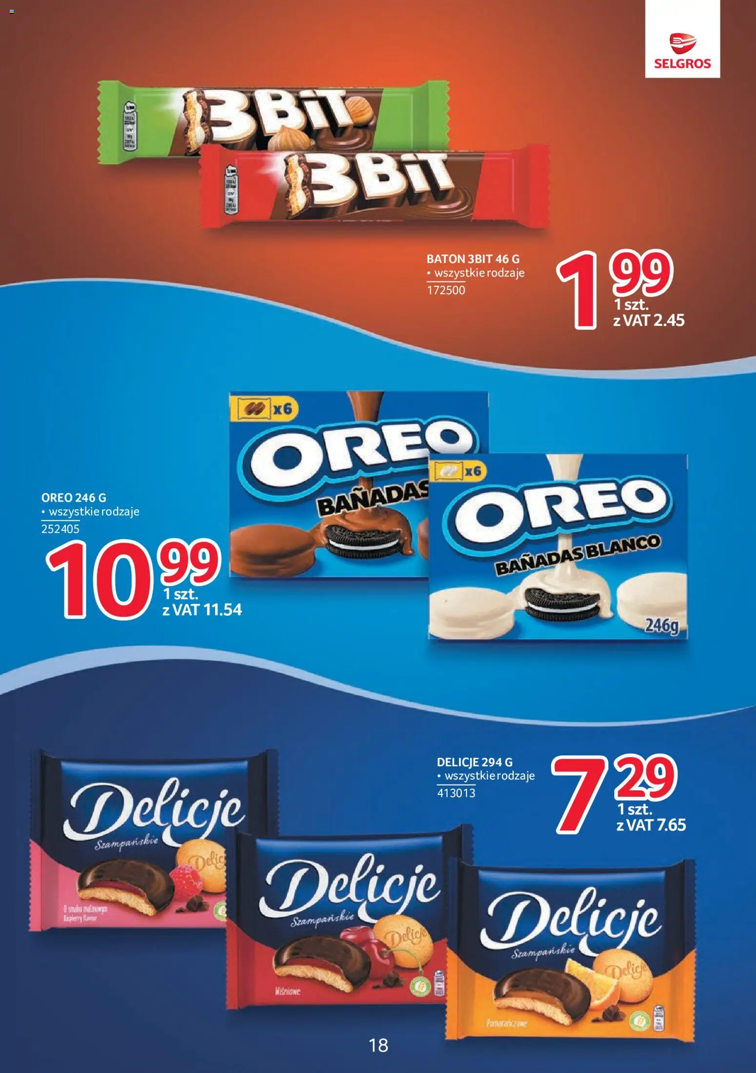 Selgros cash&carry gazetka - Markowe Produkty od 02.06.2026 | Strona: 18 | Produkty: Baton
