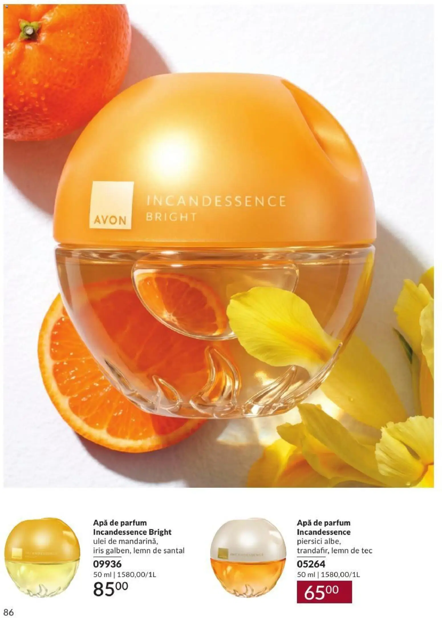 Noul catalog Avon – valabil de la 01.09.2026 | Pagină: 86 | Produse: Apă de parfum, Parfum, Piersici, Apă