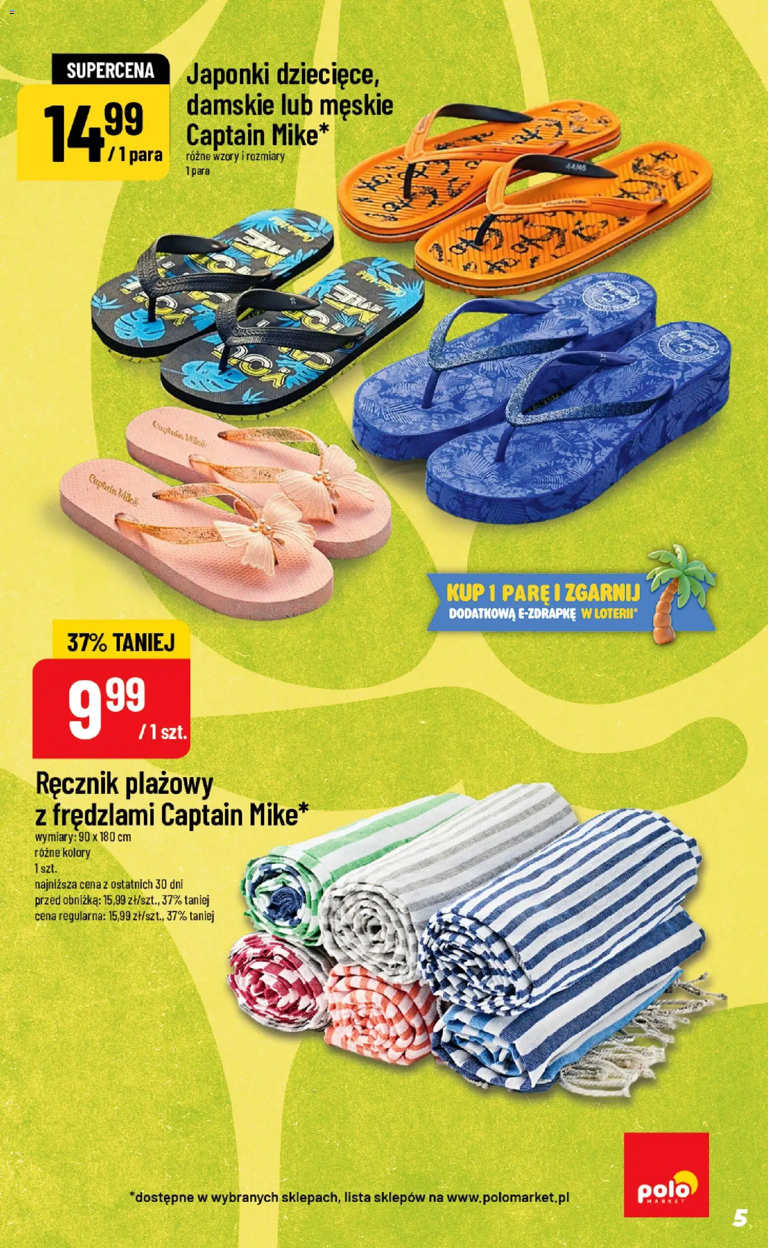 POLOmarket gazetka - Inspirujący Tydzień od 24.06.2026 | Strona: 5 | Produkty: Japonki