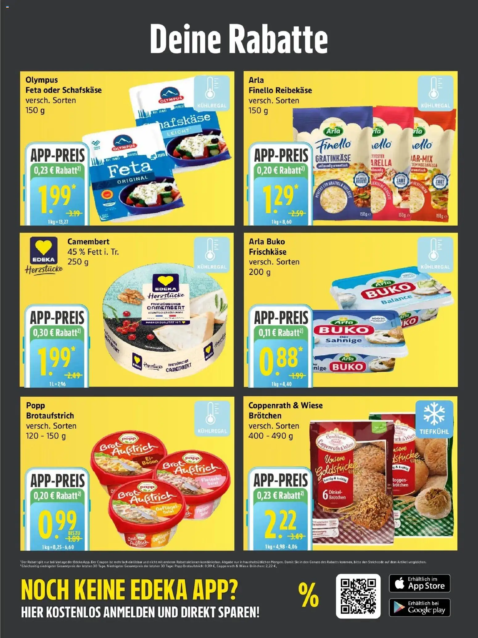 Edeka Prospekt Rostock  – gültig ab 04.05.2026 | Seite: 3 | Produkte: Feta, Brot, Reibekase, Salat