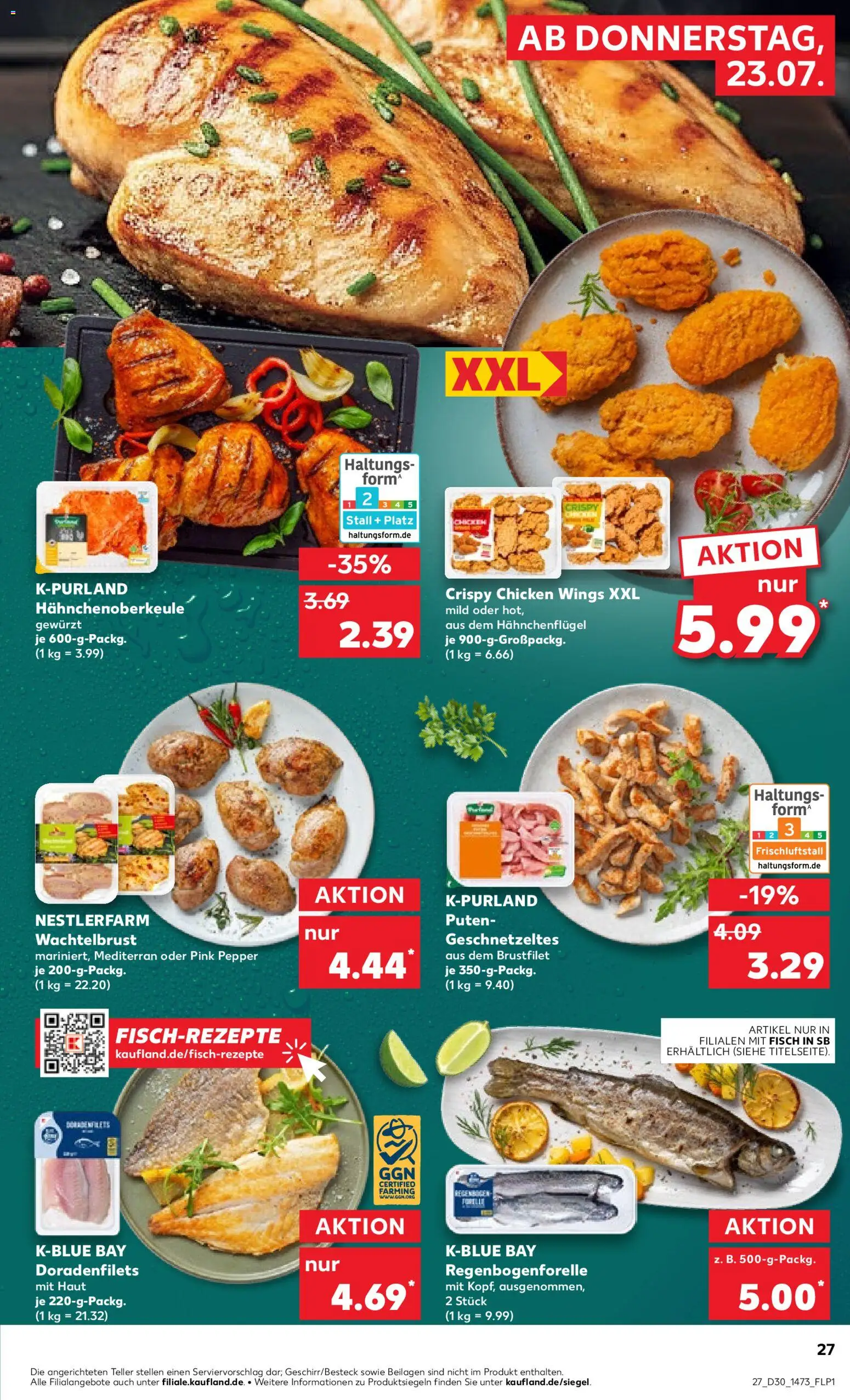 Kaufland Prospekt Potsdam – gültig ab 23.07.2026 | Seite: 27 | Produkte: Fisch