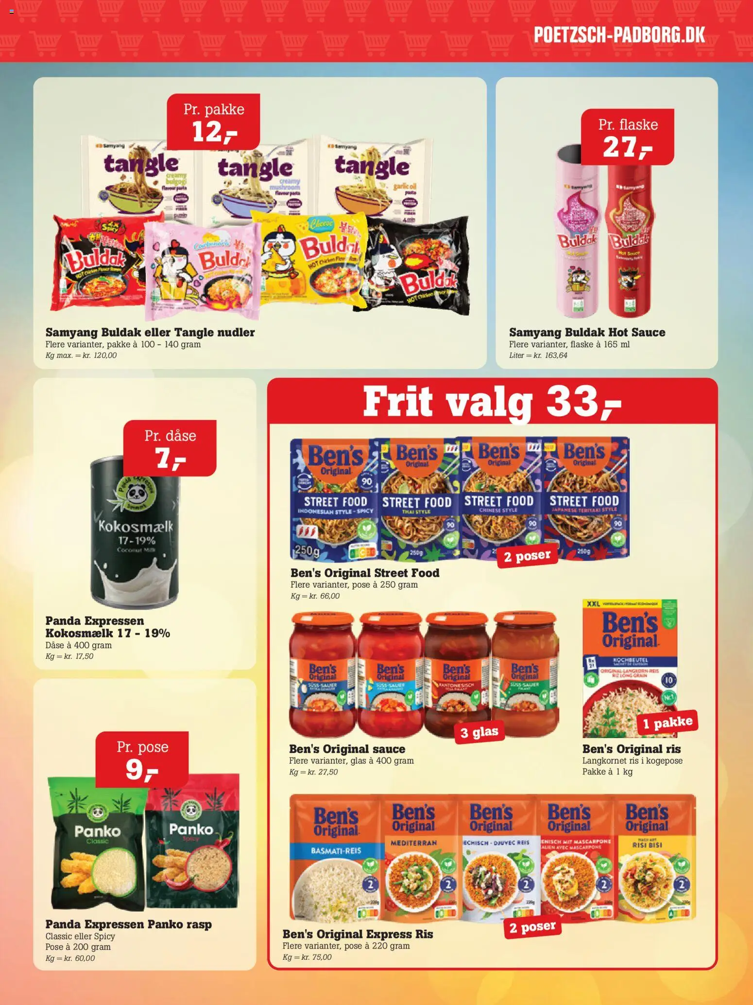 Poetzsch Padborg tilbudsavis – gyldig fra 27/08/2026 | Side: 6 | Produkter: Rasp, Ris, Nudler, Kokosmælk