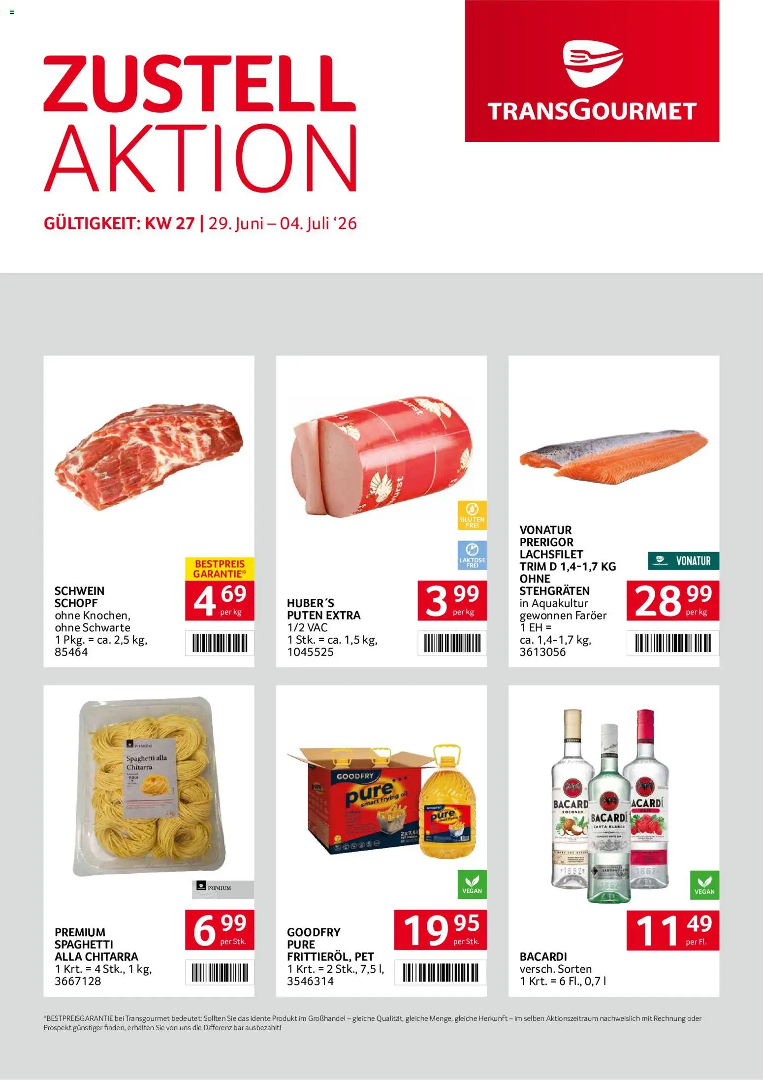 Transgourmet Zustellaktion gültig ab 29.06.2026 | Seite: 1 | Produkte: Hajdina liszt