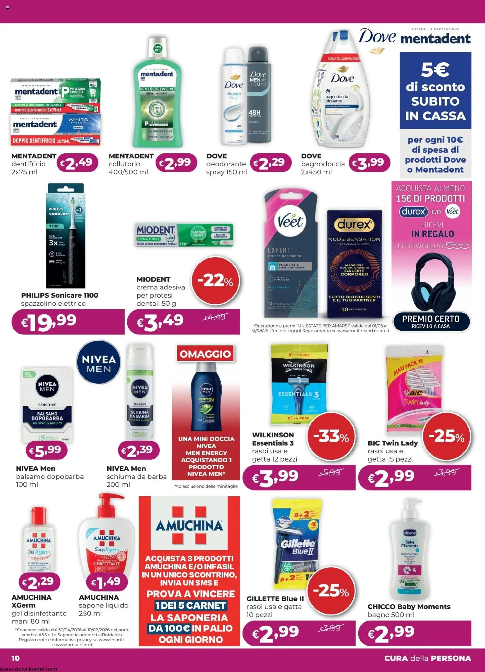 Volantino La Saponeria del 21.05.2026 | Pagina: 10 | Prodotti: Sapone, Spazzolino, Cuffie, Menta