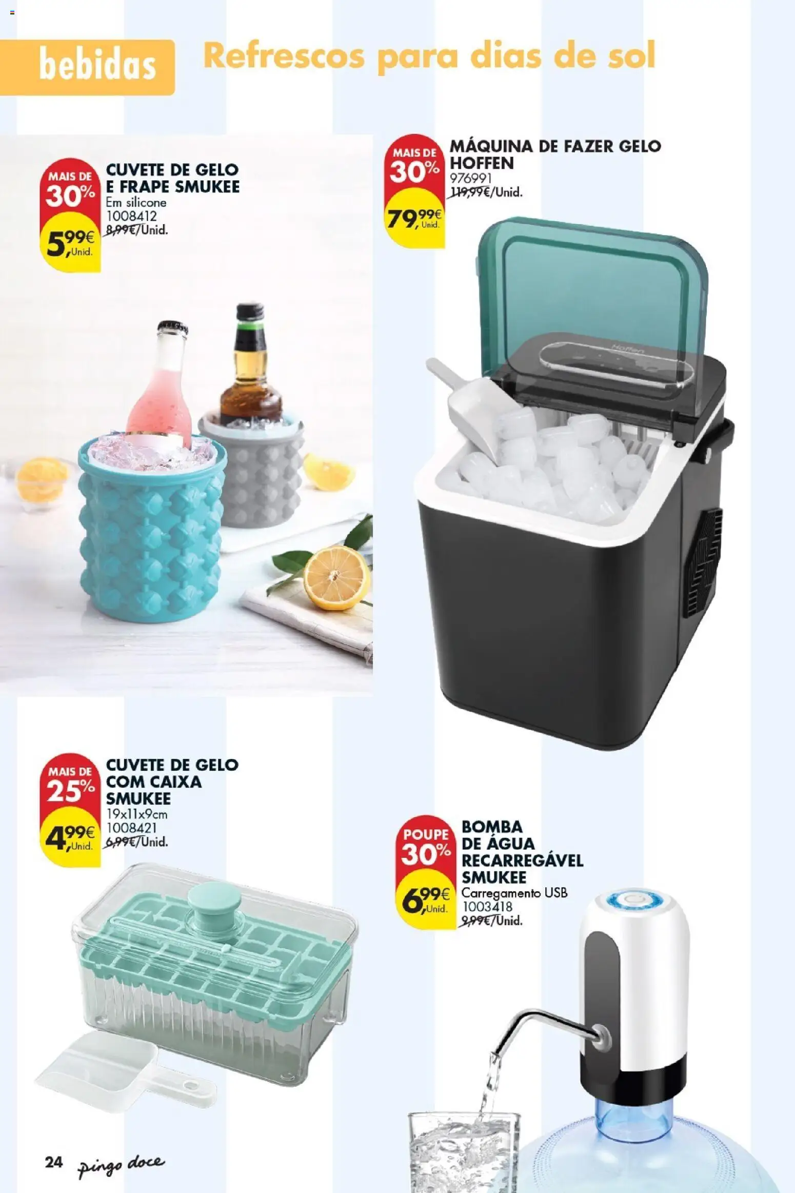 Pingo Doce Bazar Verão 2 │ válido de 30/06/2026 | Página: 24 | Produtos: Agua, USB, Caixa
