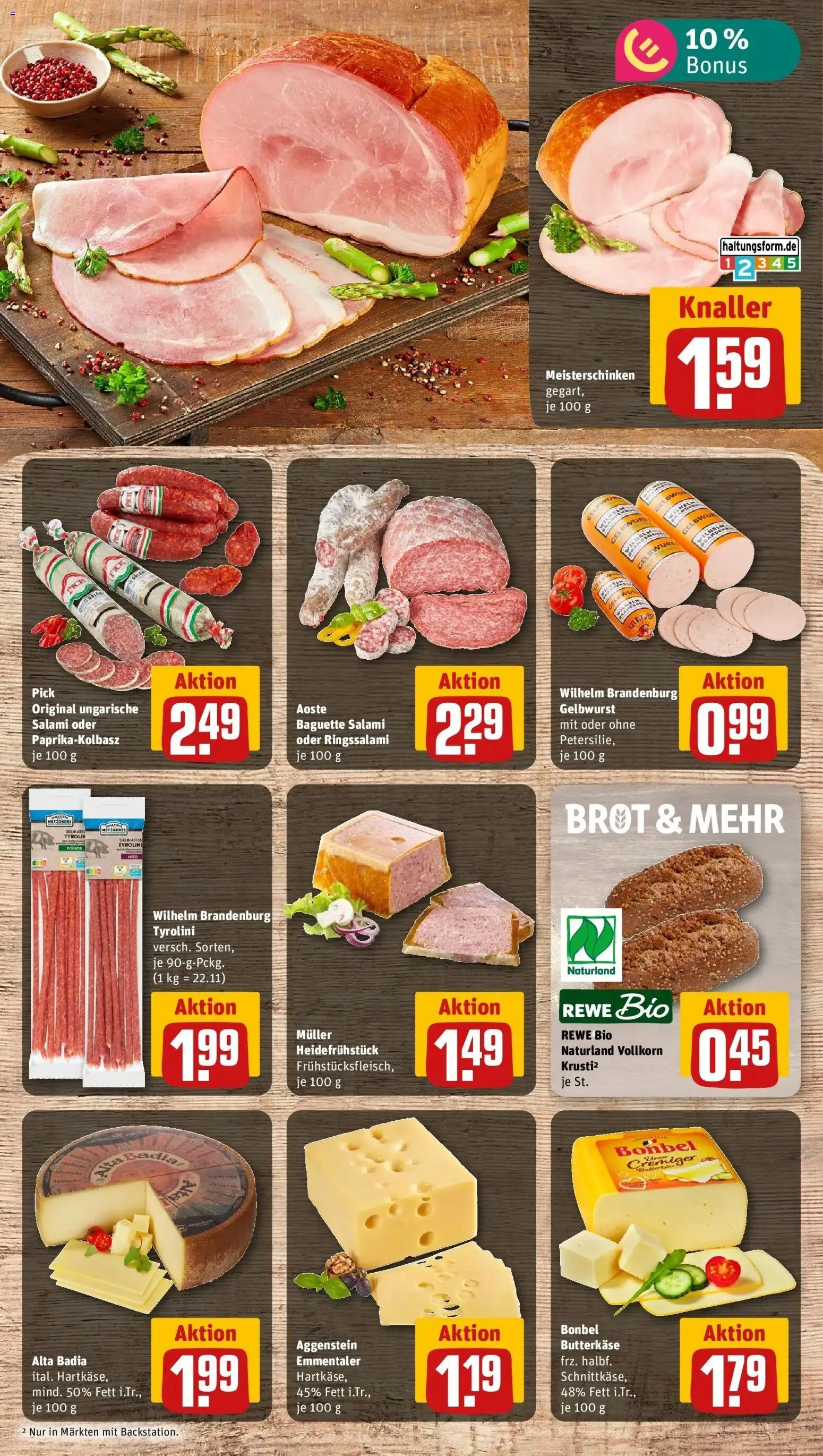 REWE Prospekt ab 12.10.2026 zum Blättern » Angebote | Seite: 7 | Produkte: Baguette, Brot, Salami