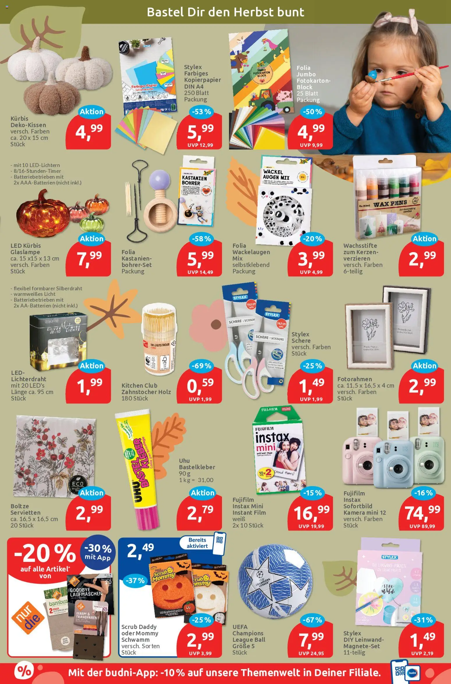 Budni Prospekt – gültig ab 05.10.2026 | Seite: 7 | Produkte: Kamera, Kürbis