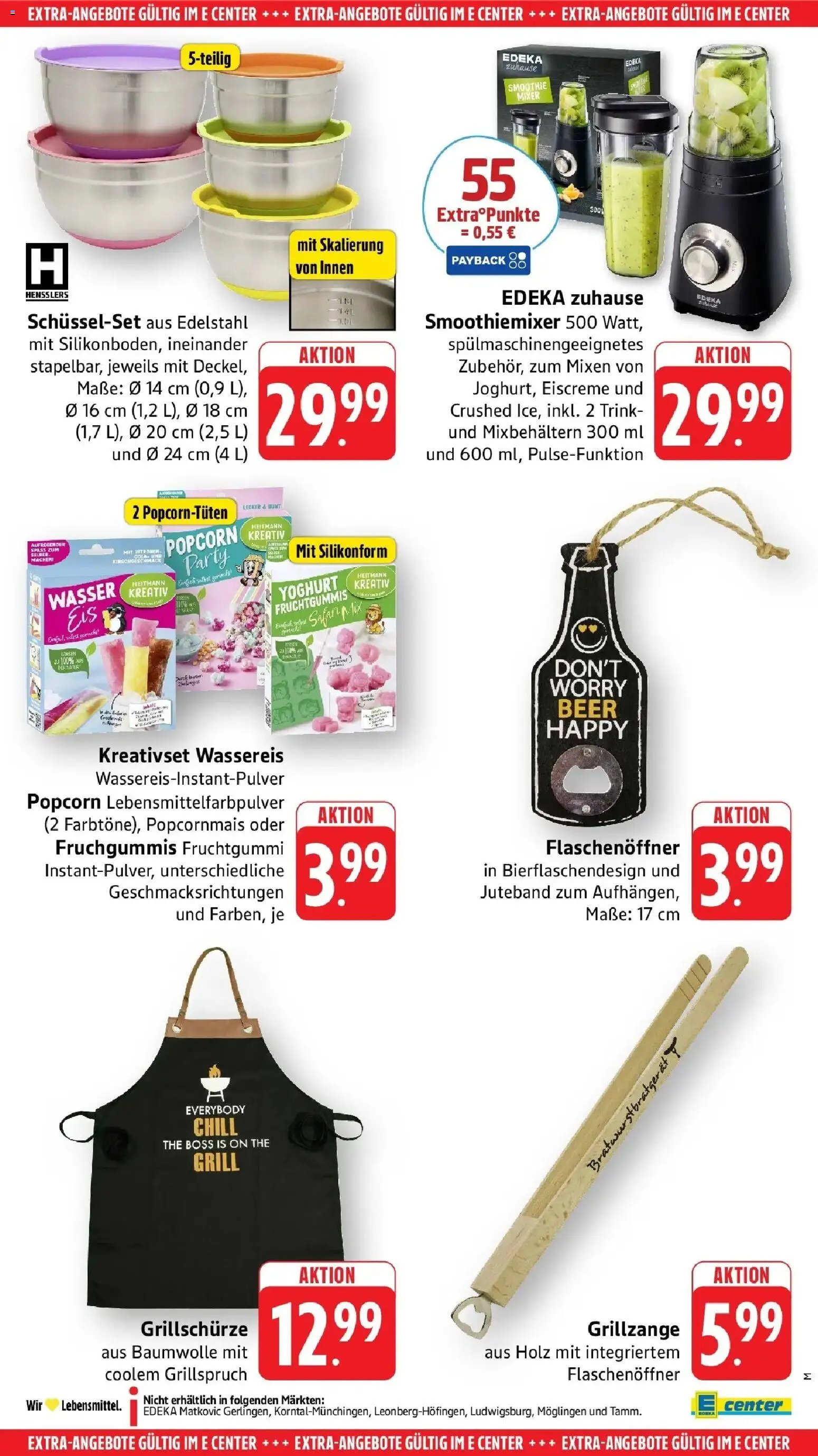 Edeka prospekt Möglingen	 – gültig ab 27.04.2026 | Seite: 62 | Produkte: Grill, Mixer, Cola, Wasser