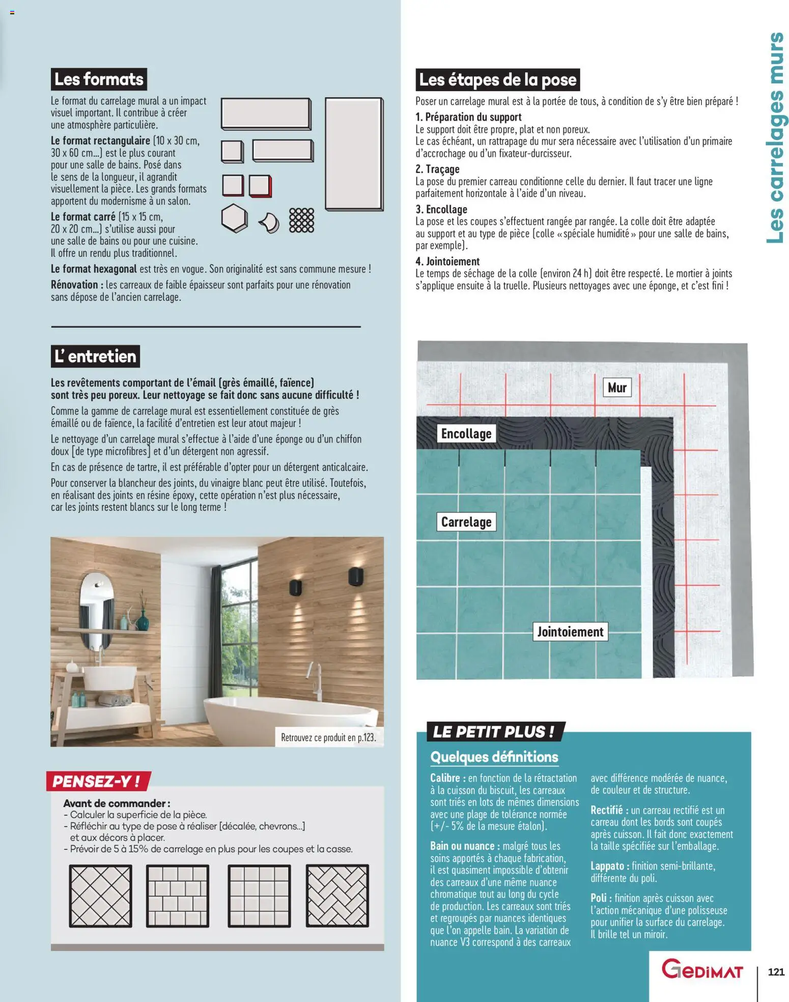 {H1} | Page: 121 | Produits: Eponge, Mortier, Détergent, Colle