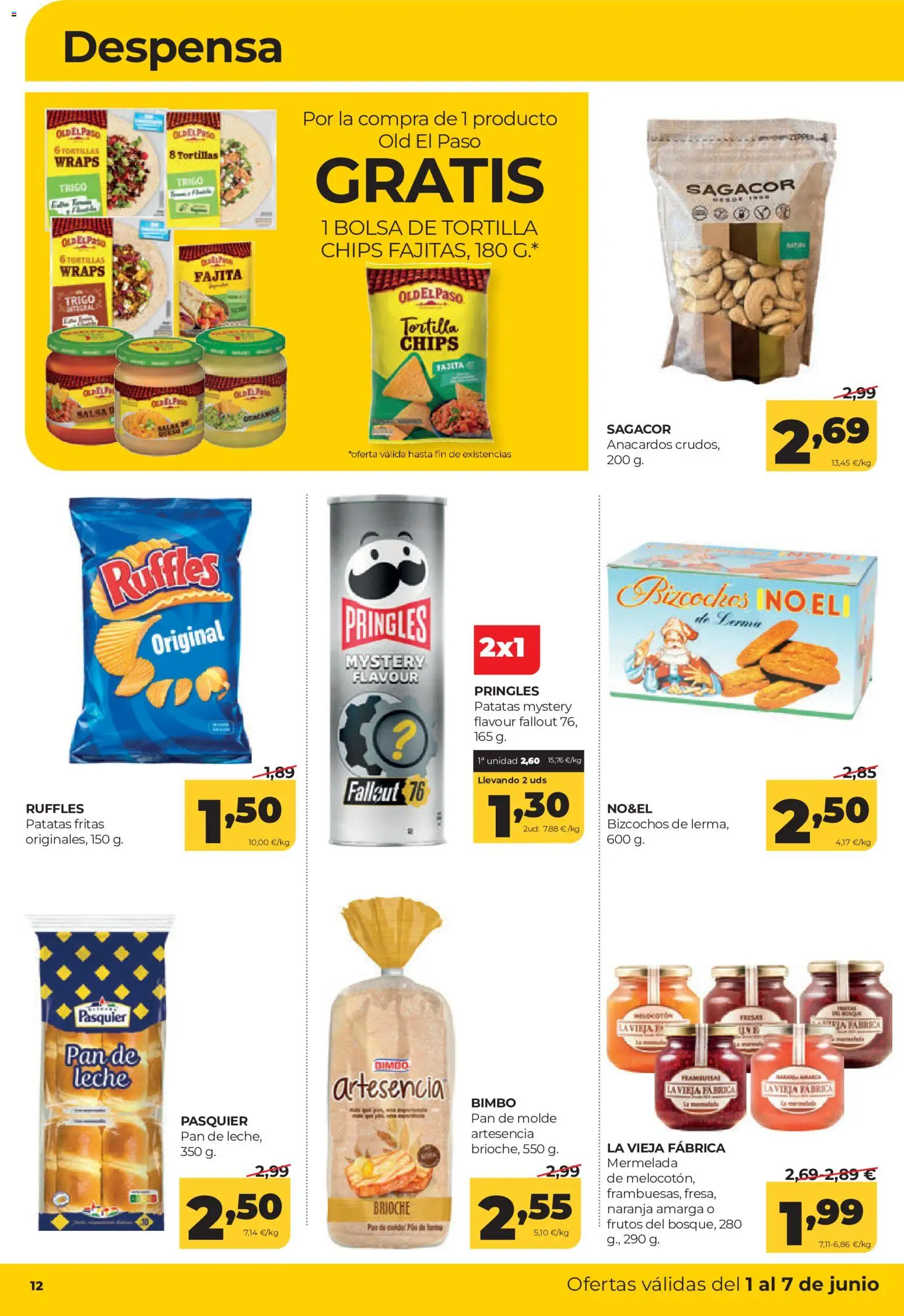 Alimerka folleto Asturias │ válido desde el 01.06.2026 | Página: 12 | Productos: Leche, Pan, Fresas, Pan de molde