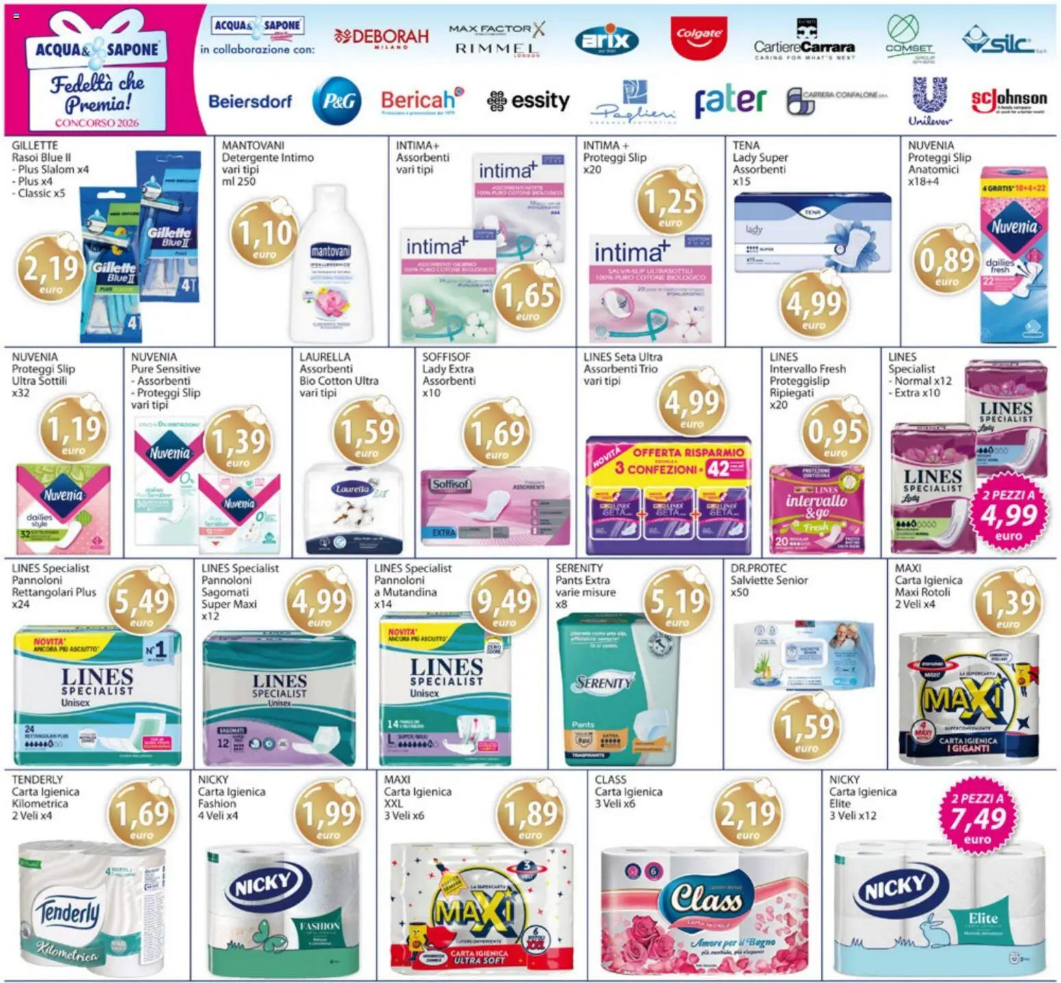 Volantino Acqua e Sapone del 18.05.2026 | Pagina: 16 | Prodotti: Sapone, Proteggi slip, Slip, Bagno