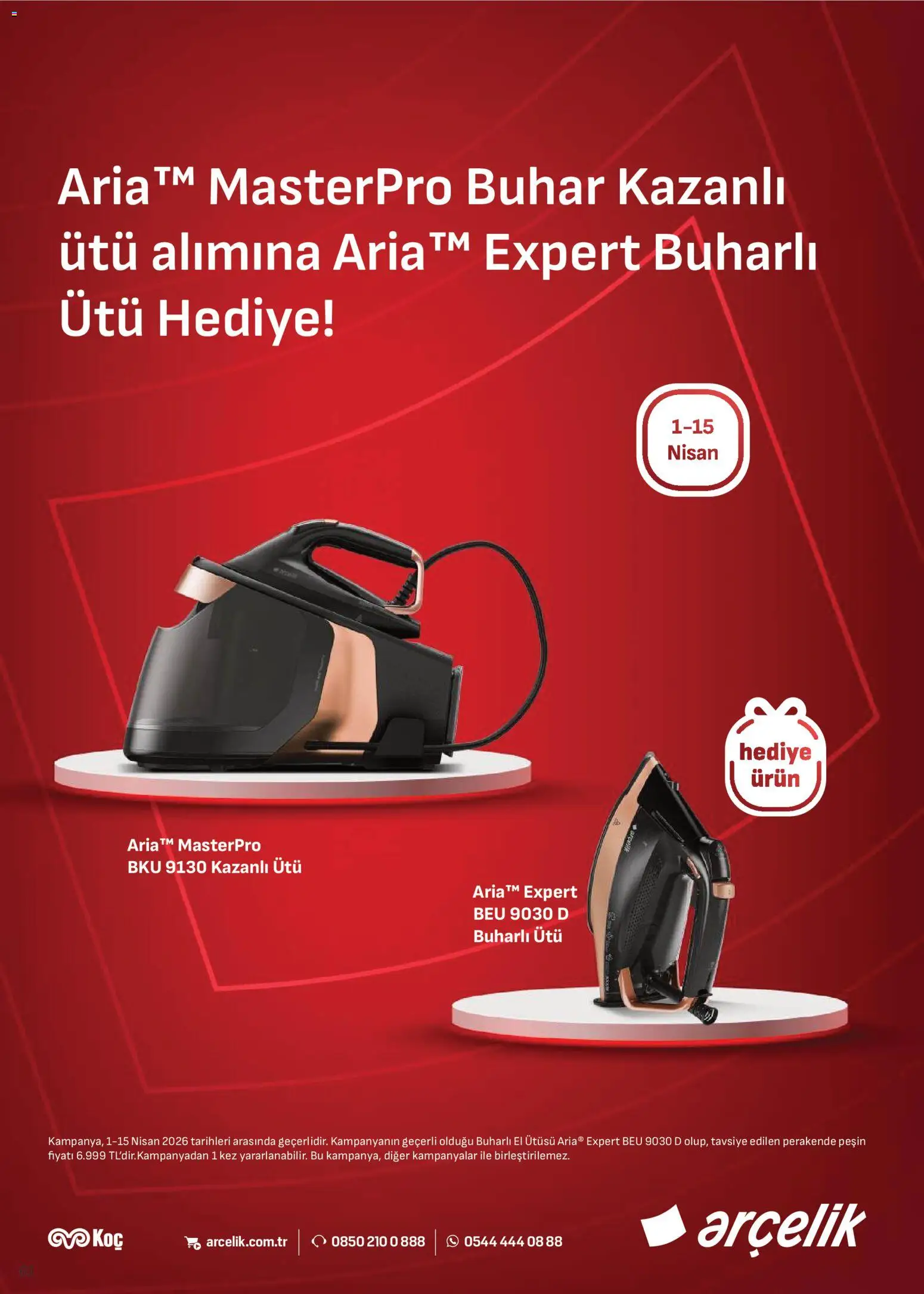 Arçelik Katalog - 01.04.2026 tarihinden itibaren geçerlidir | Sayfa: 69 | Ürünler: Ütü