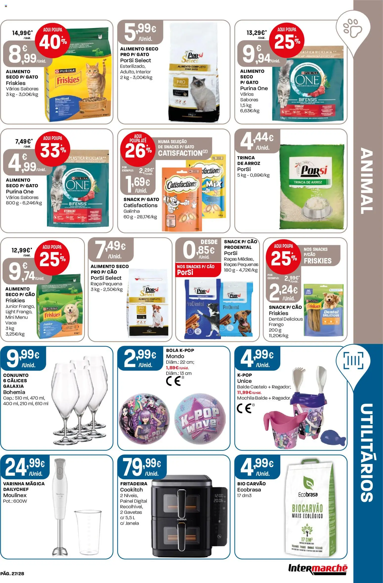 Intermarché Folheto Contact │ válido de 23/07/2026 | Página: 27 | Produtos: Mochila, Purina one, Balde, Arroz