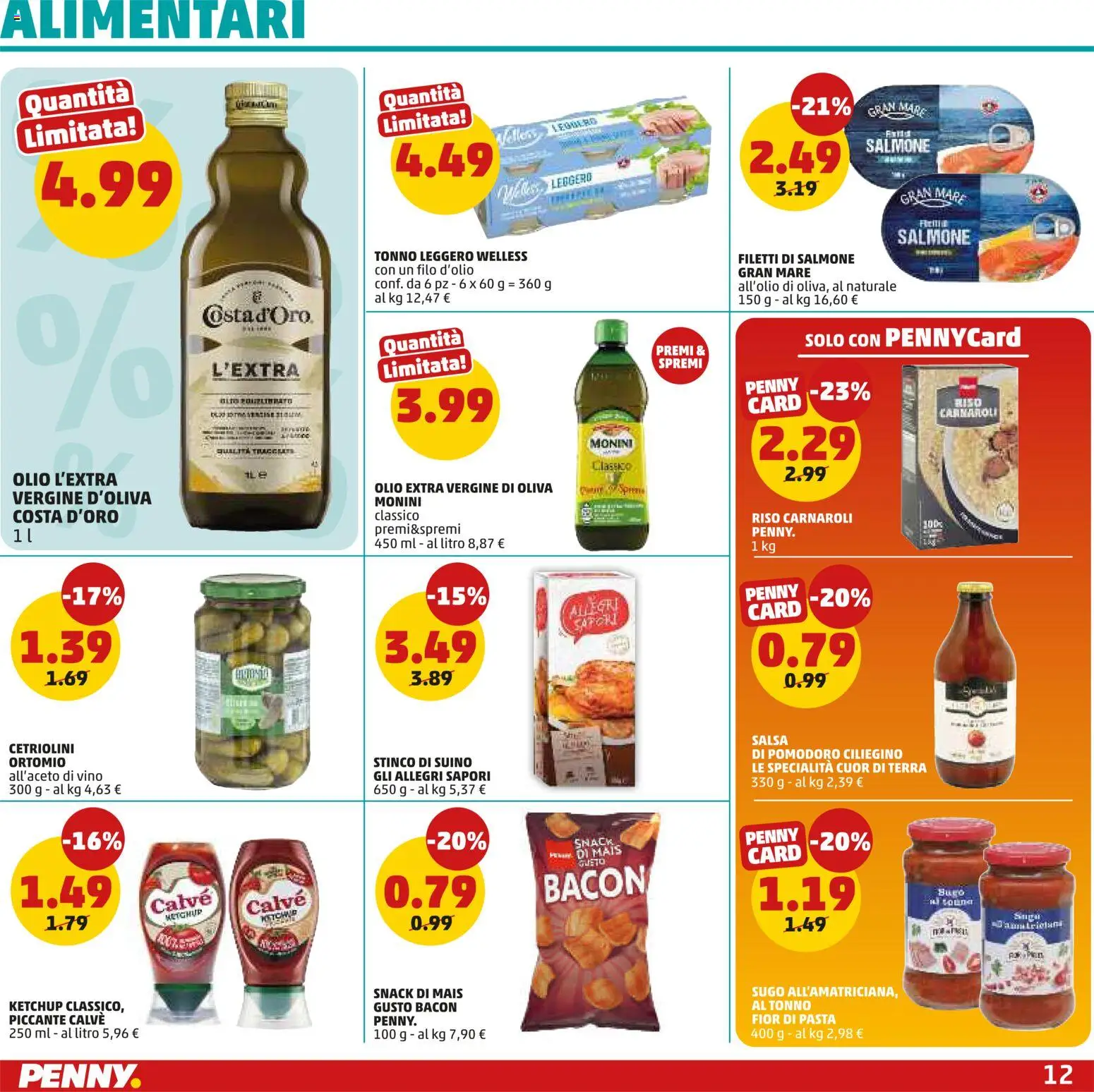 Volantino PENNY del 24/09/2026 | Pagina: 12 | Prodotti: Salmone, Riso, Vino, Mais